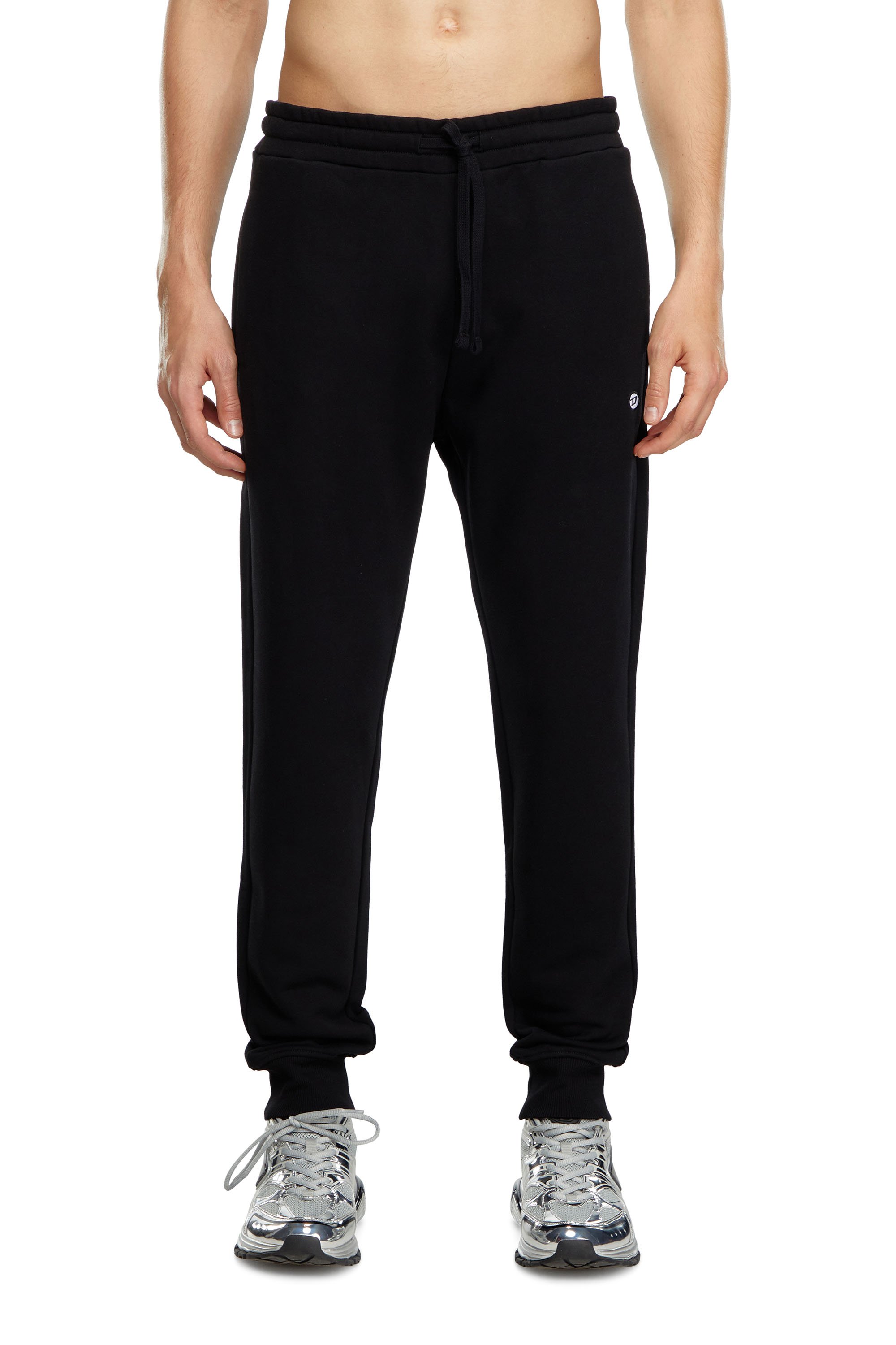 Diesel - P-TARY-DOVAL-PJ, Man's Track pants with Oval D patch in Black - 1