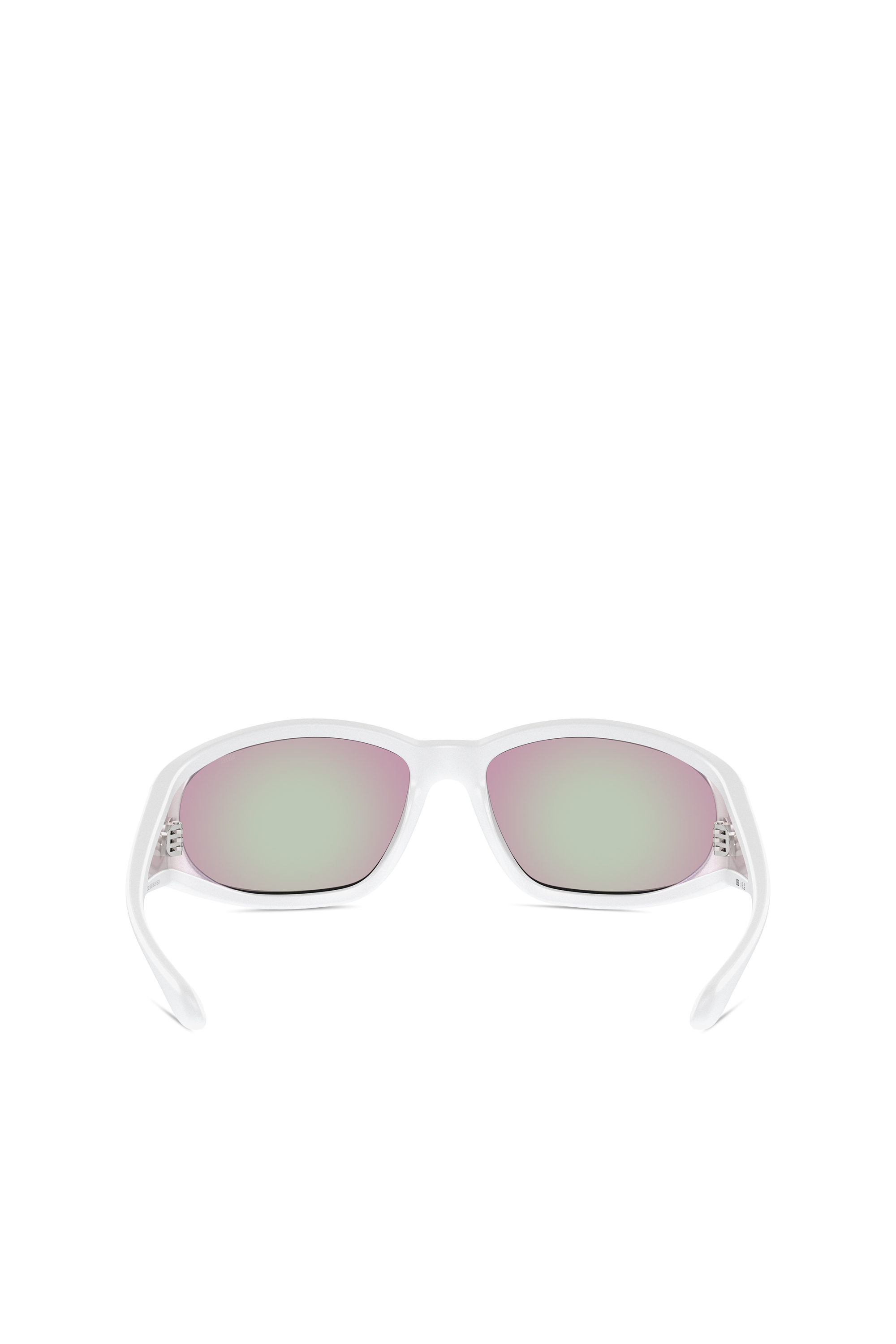 Diesel - 0DL3002, Gafas de sol rectangulares en acetato Unisex in Blanco - 3