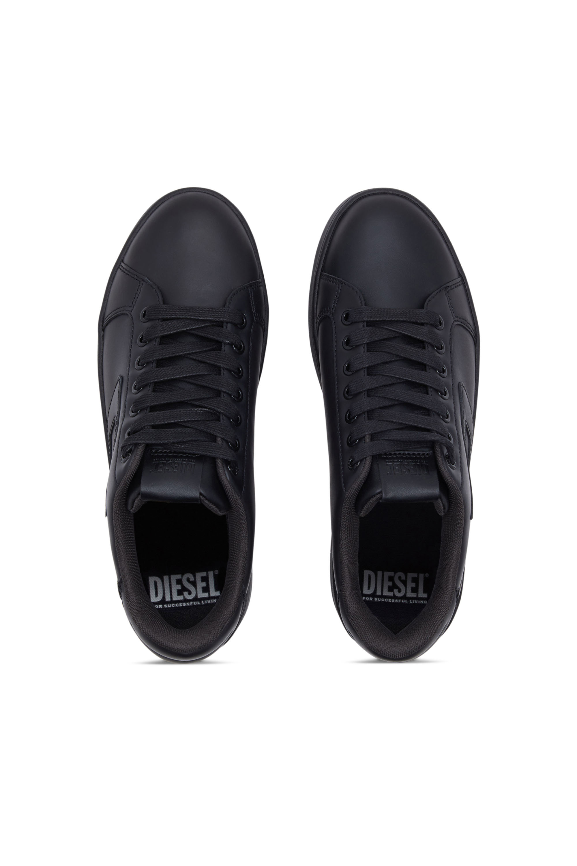 Diesel - S-ATHENE BOLD X, Woman's S-Athene Bold-Flatform sneakers in leather in Black - 5