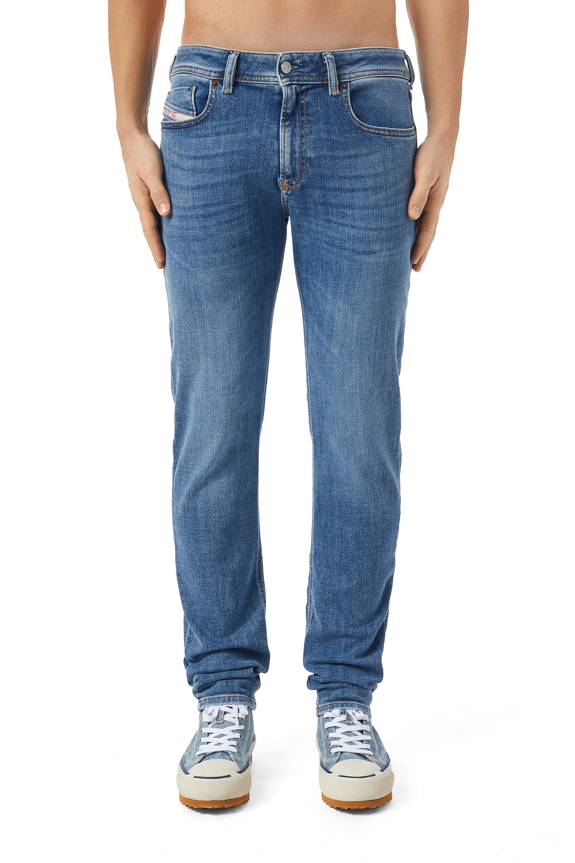 Diesel - Man's Skinny Jeans 1979 Sleenker 09C01, Medium blue - 1