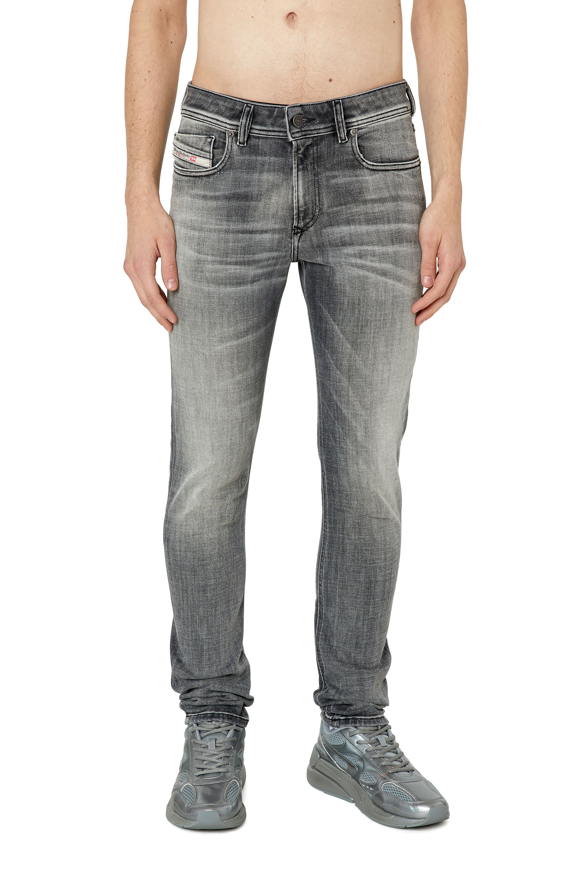 Diesel - Man's Skinny Jeans 1979 Sleenker 09E71, Black/Dark grey - 1