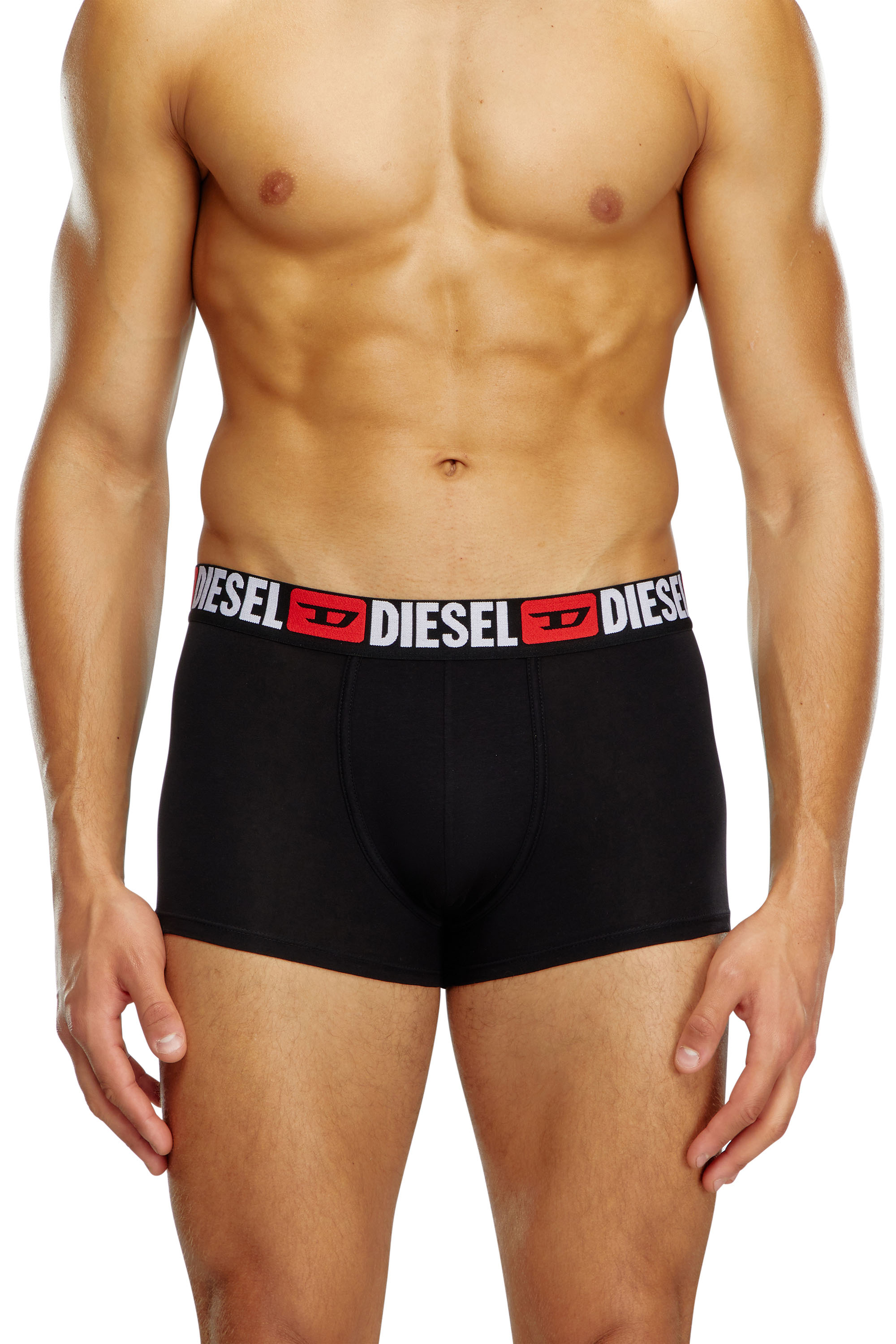 Diesel - UMBX-DAMIENTHREEPACK, Set de tres calzoncillos bóxer con logotipo en la cintura Hombre in Negro - 2