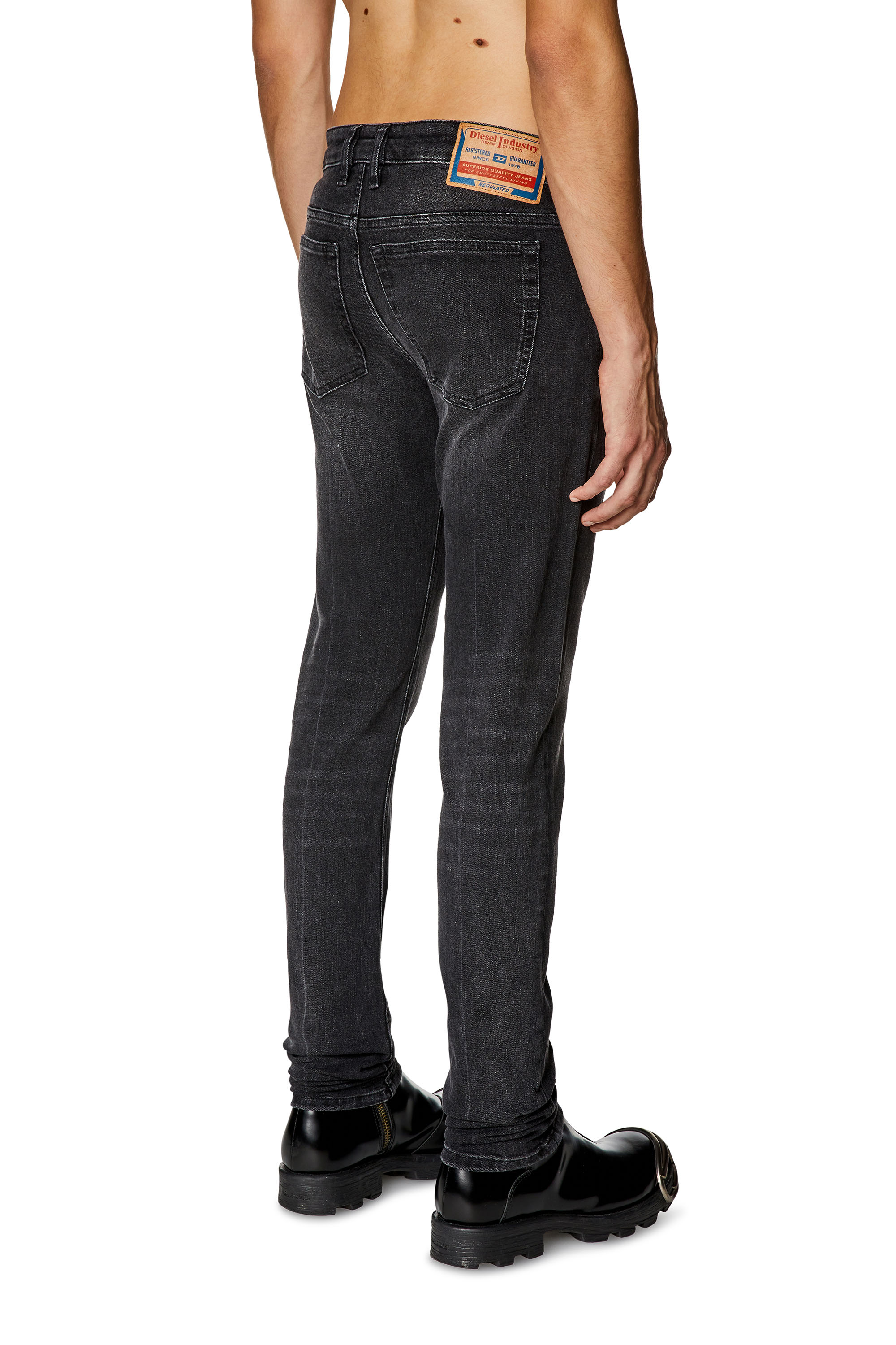 Diesel - Man's Skinny Jeans 1979 Sleenker 0PFAX, Black/Dark grey - 4