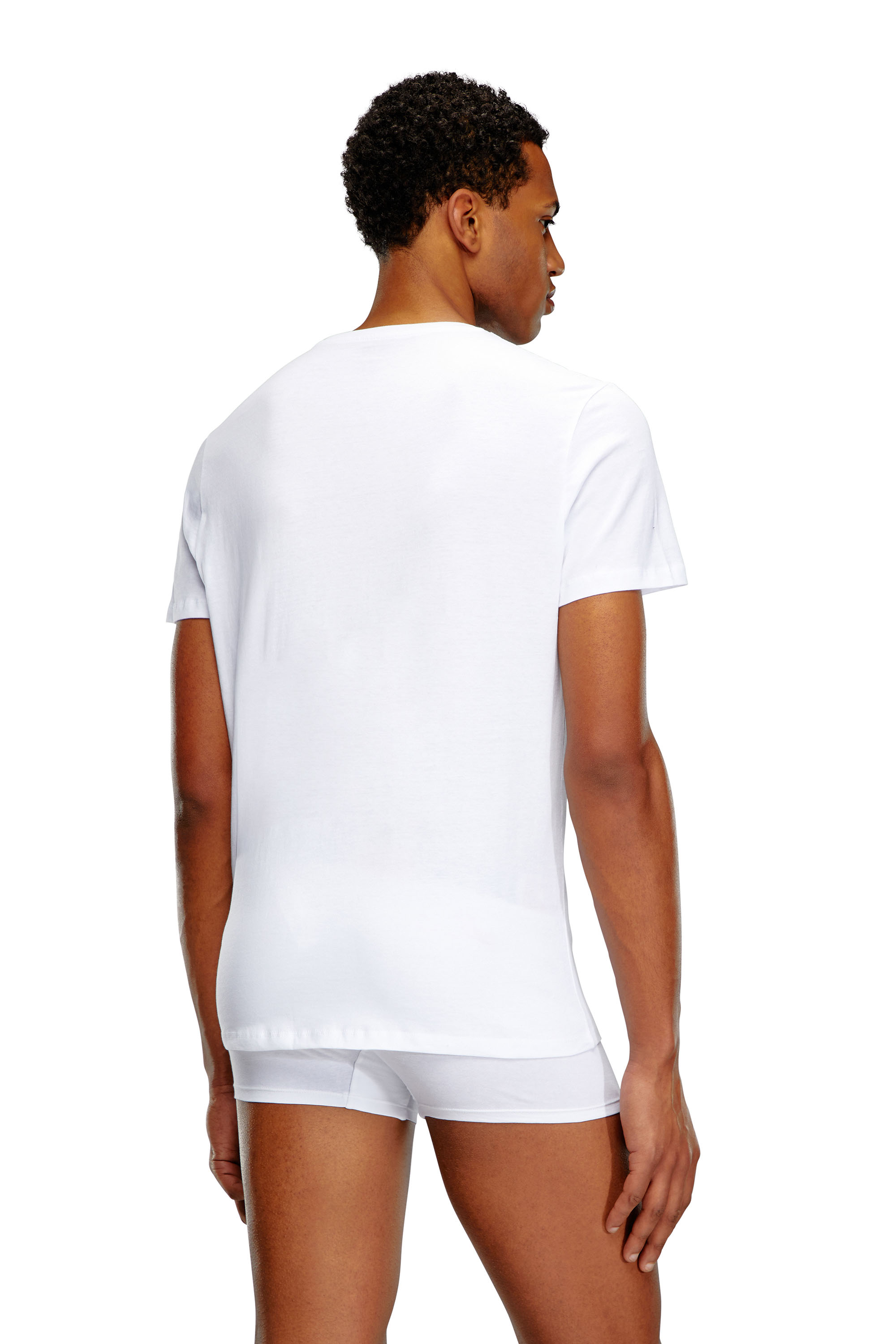 Diesel - UMTEE-JAKETHREEPACK, Man's Three-pack crew-neck T-shirts in White - 3