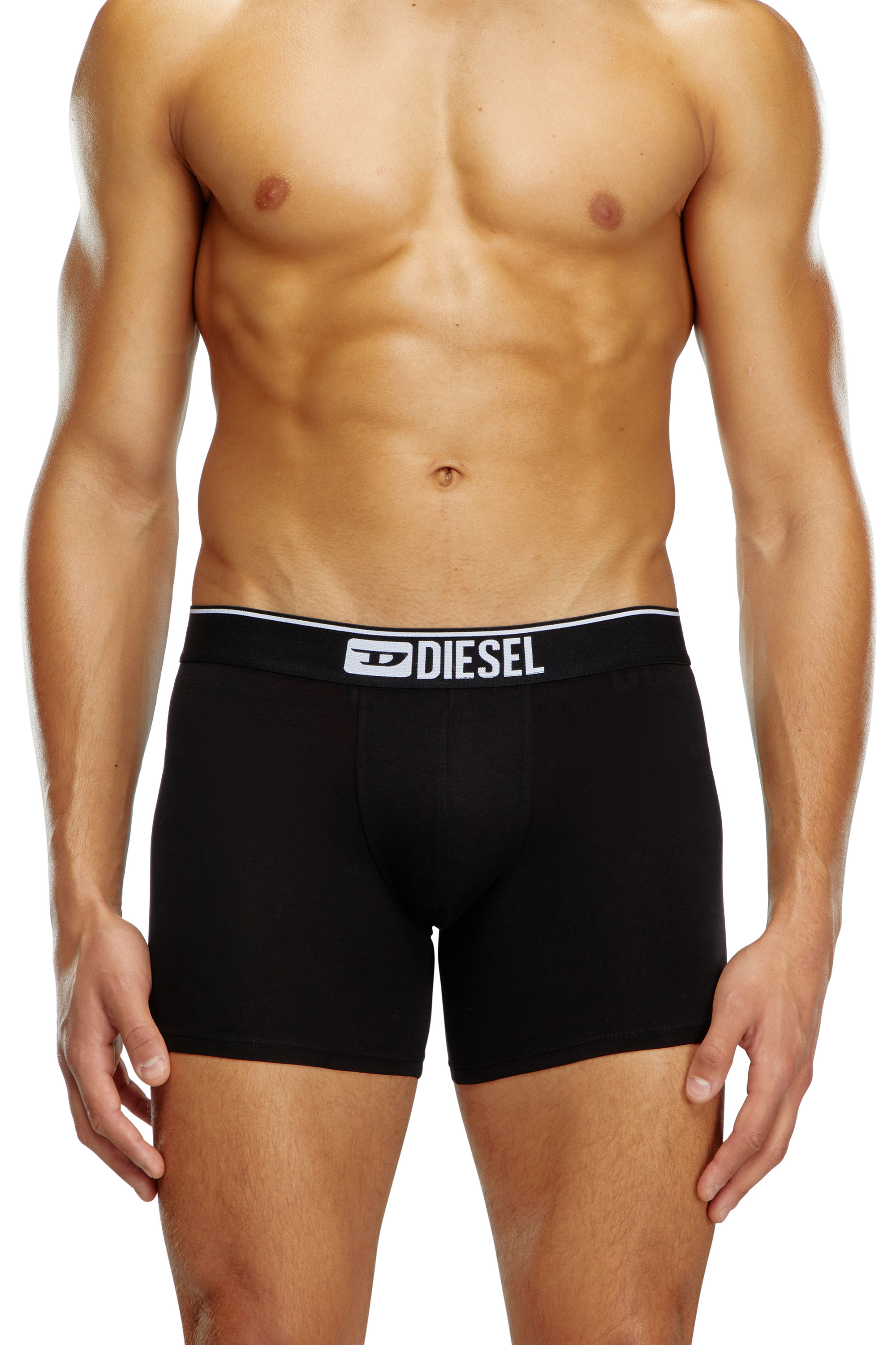 Diesel - UMBX-SEBASTIANTHREEPAC, Paquete de tres bóxers ajustados largos lisos Hombre in Multicolor - 2