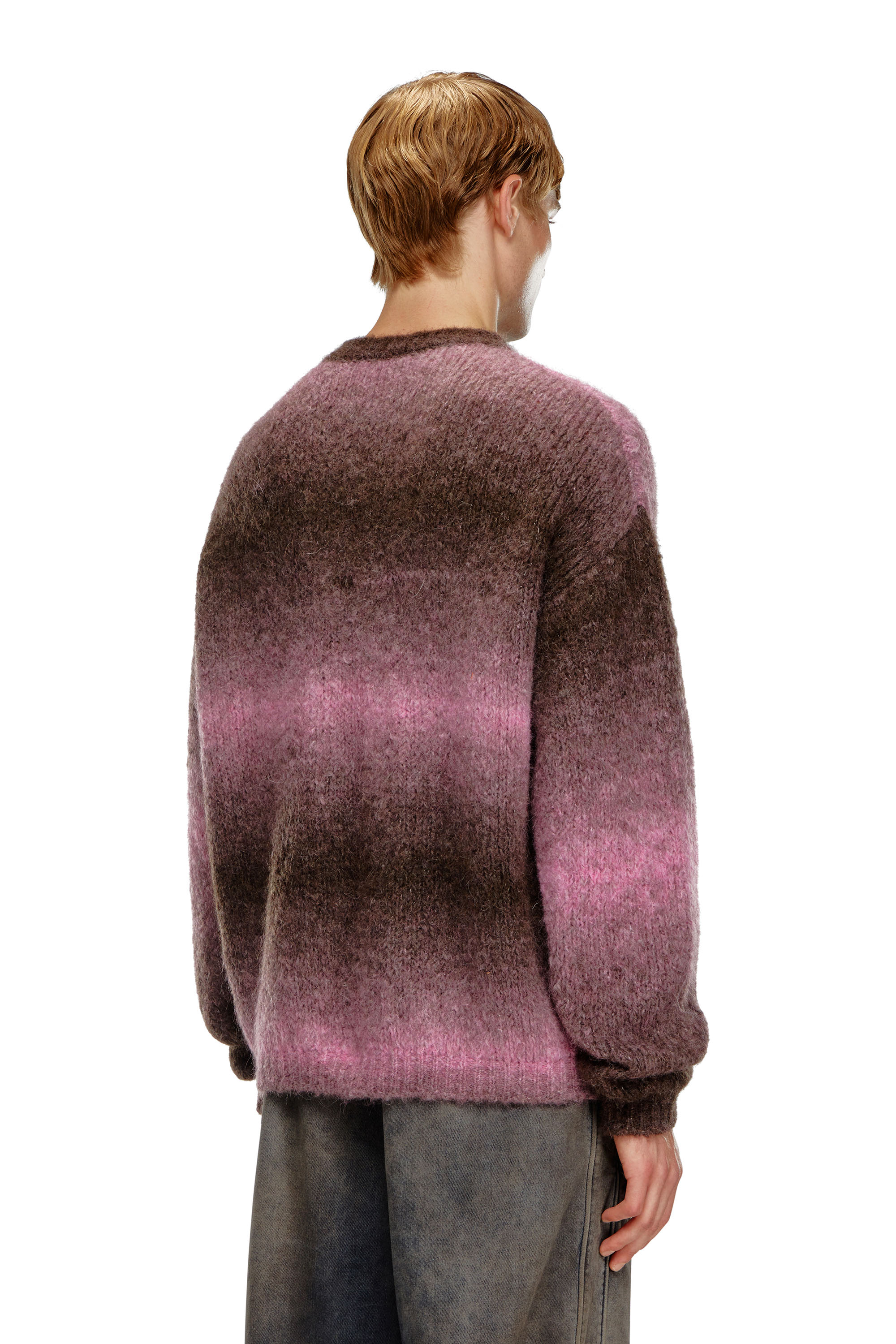 Diesel - K-RASTA, Man's Dégradé jumper in alpaca blend in Violet - 2