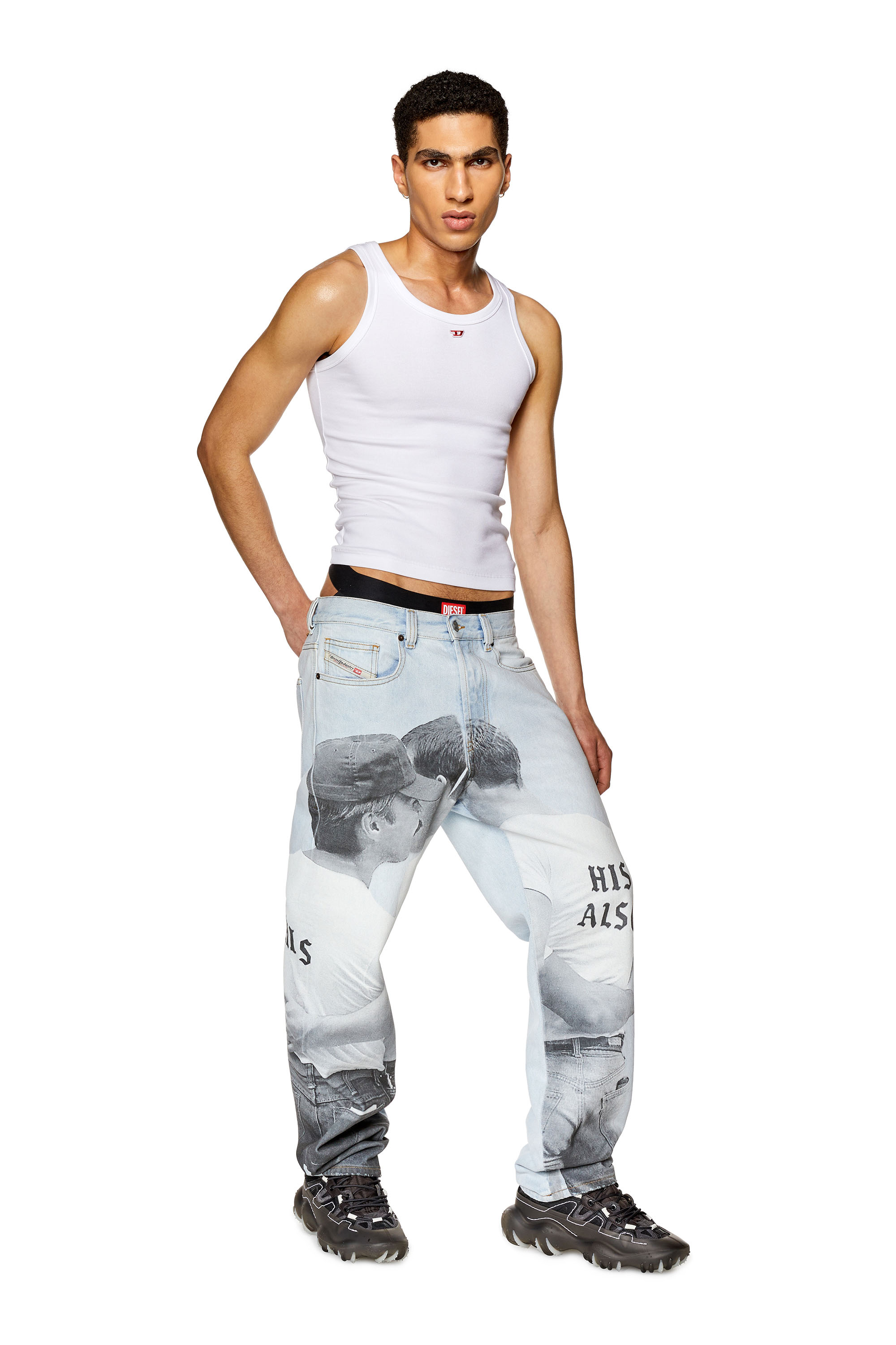 Diesel - Man's Straight Jeans 2010 D-Macs 007U4, Light Blue - 2