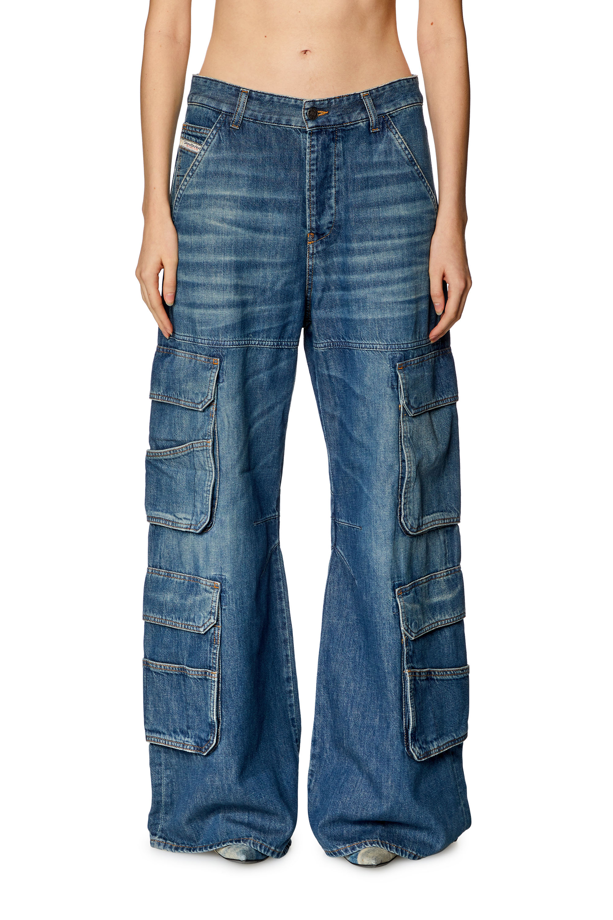 Diesel - Relaxed Jeans 1996 D-Sire 0NJAN Mujer, Azul Claro - 2