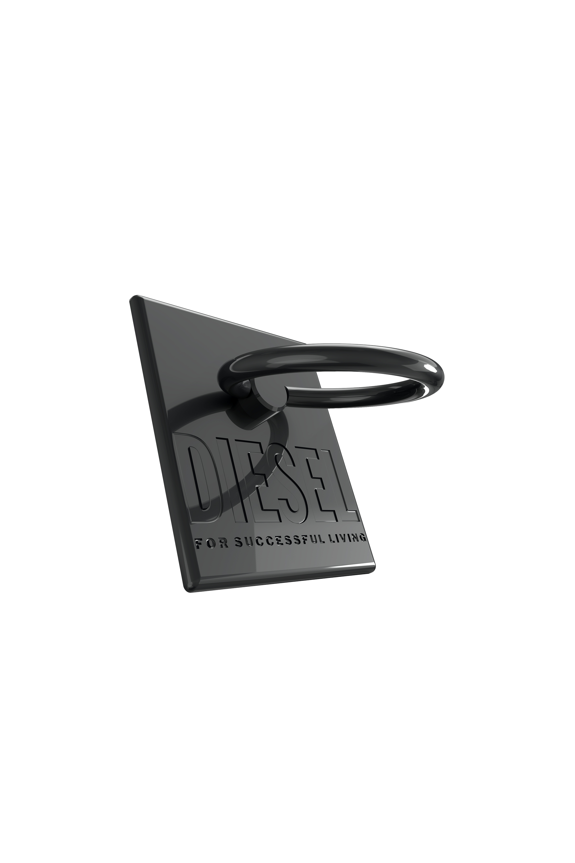 Diesel - 45840 RING STAND, Unisex's Universal phone ring rectangle in Black - 3