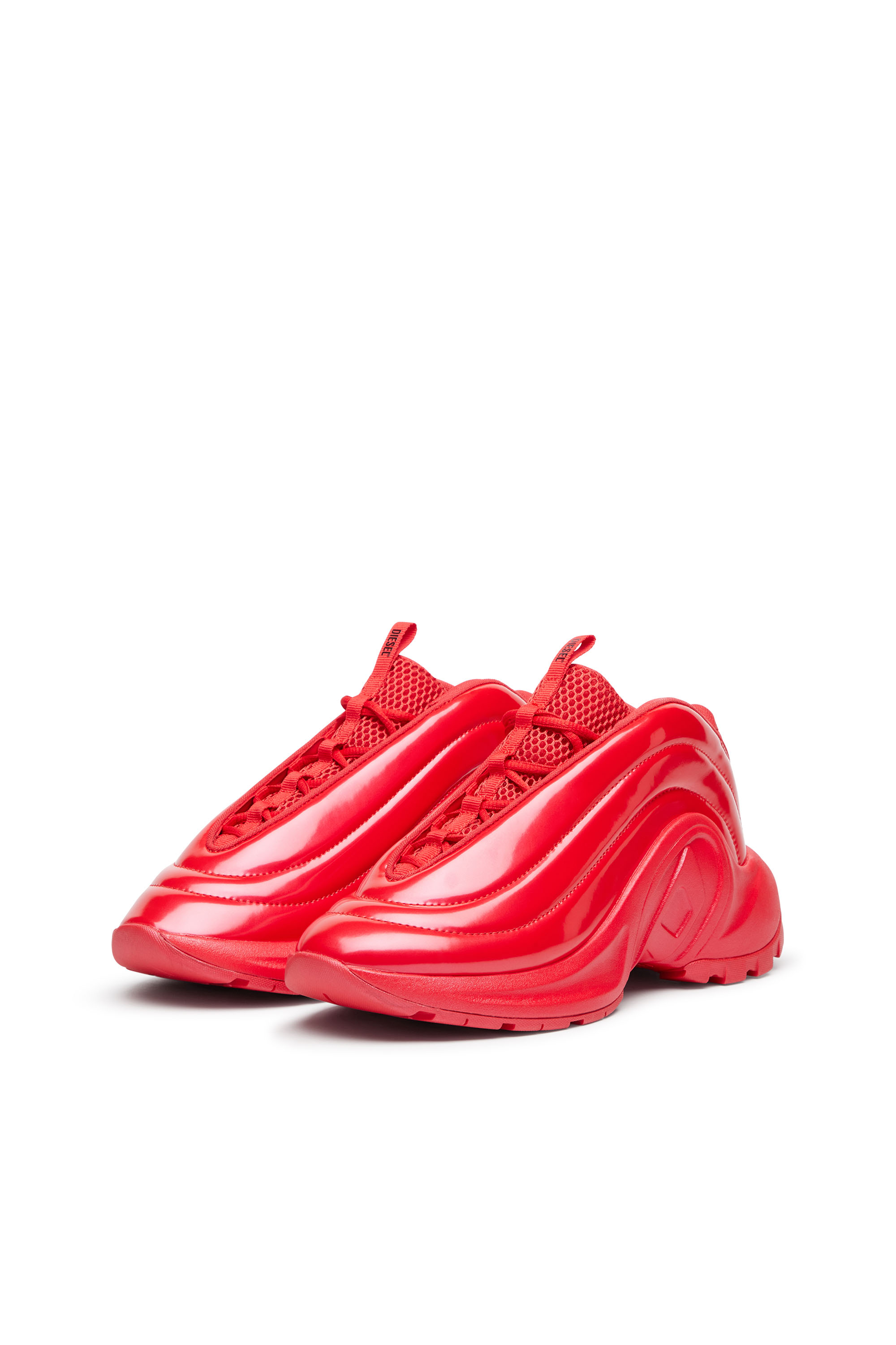 Diesel - S-D-RUNNER X, S-D-Runner-Deportivas sin cordones con empeine Oval D Unisex in Rojo - 8