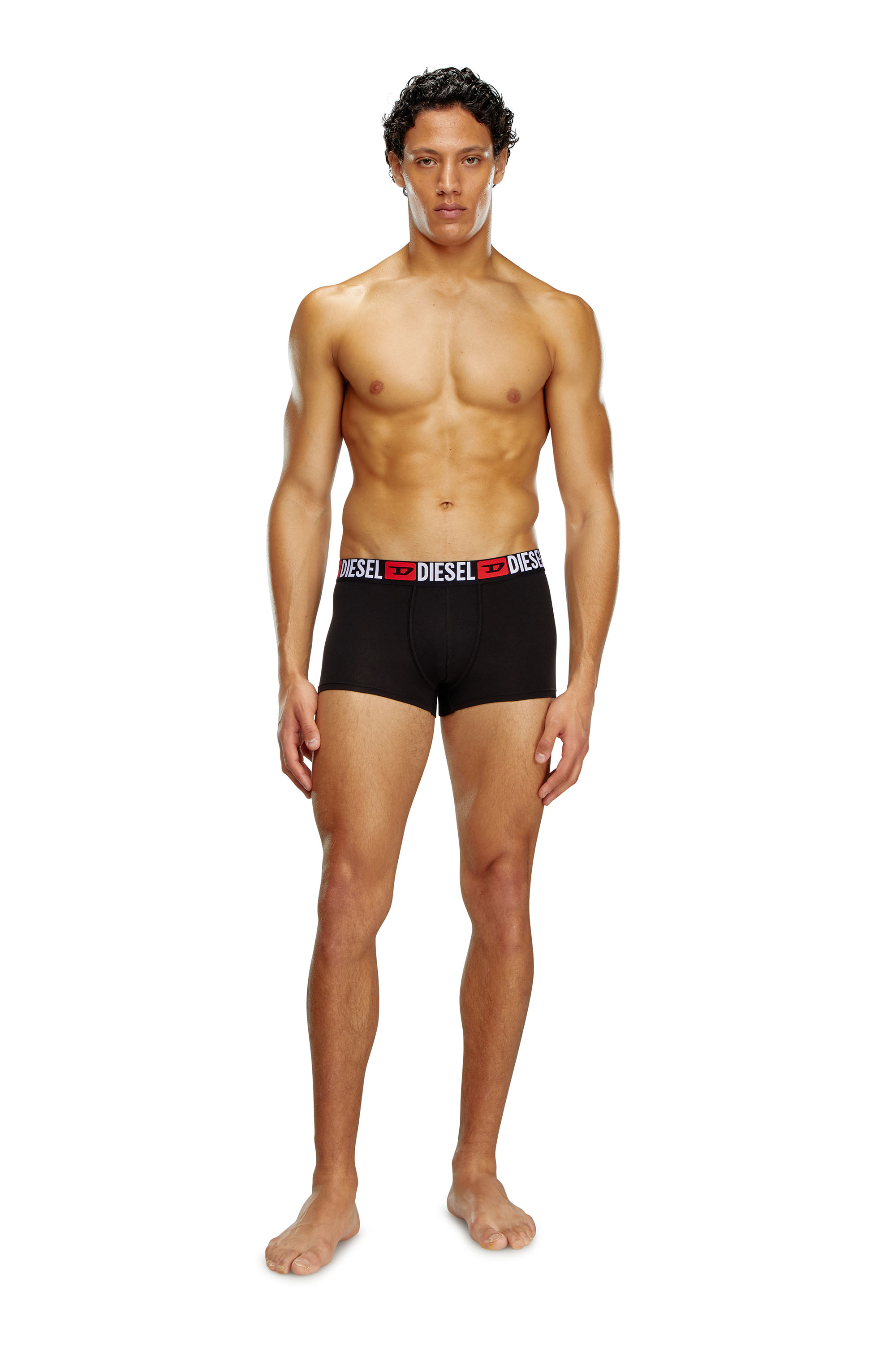 Diesel - UMBX-DAMIENTHREEPACK, Set de tres calzoncillos bóxer con logotipo en la cintura Hombre in Negro - 4