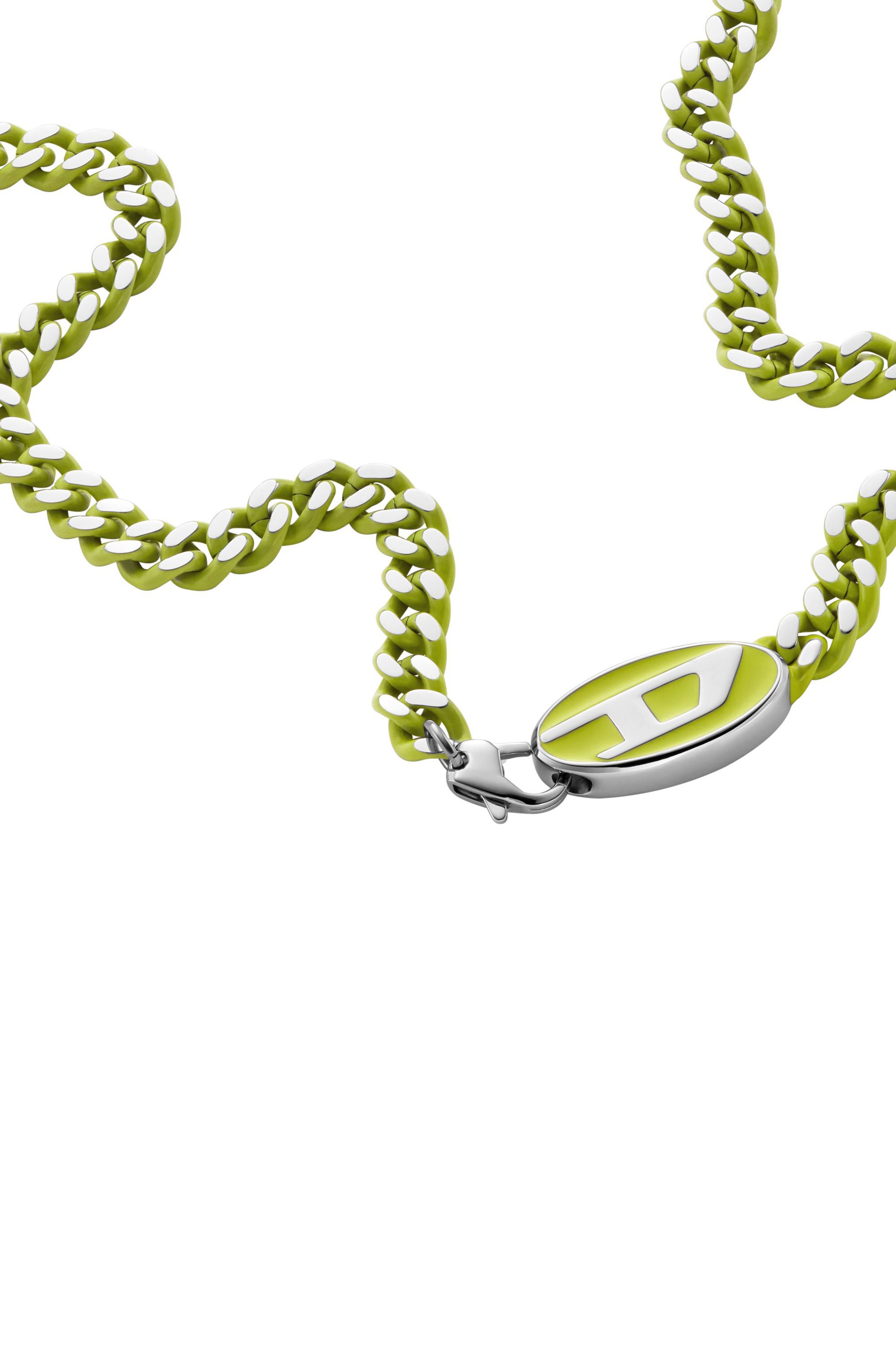 Diesel - DX1507, Unisex's Stainless steel chain necklace in Yellow - 1