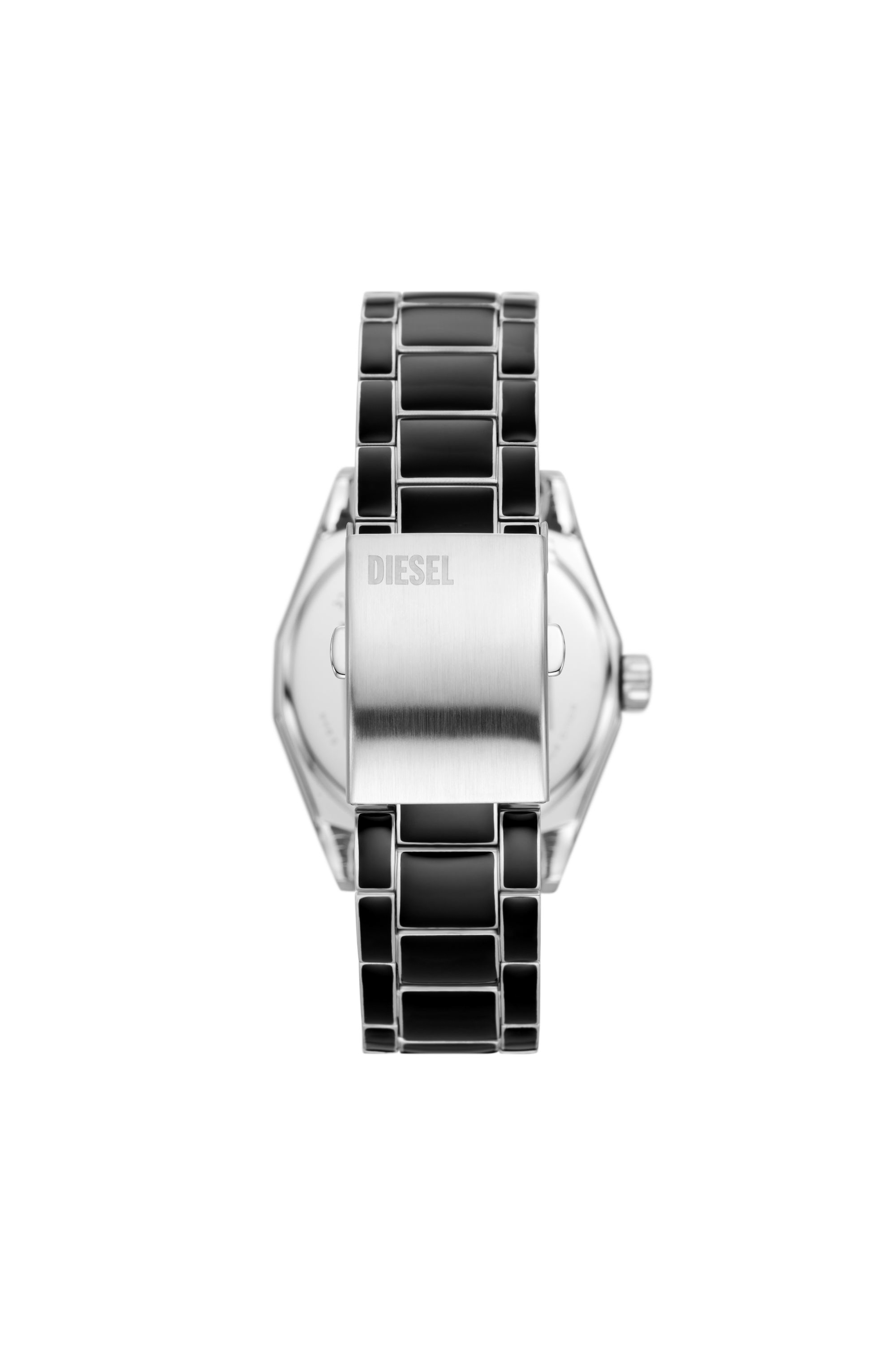 Diesel - DZ2195, Man's Scraper black enamel and stainless steel watch in Black - 2