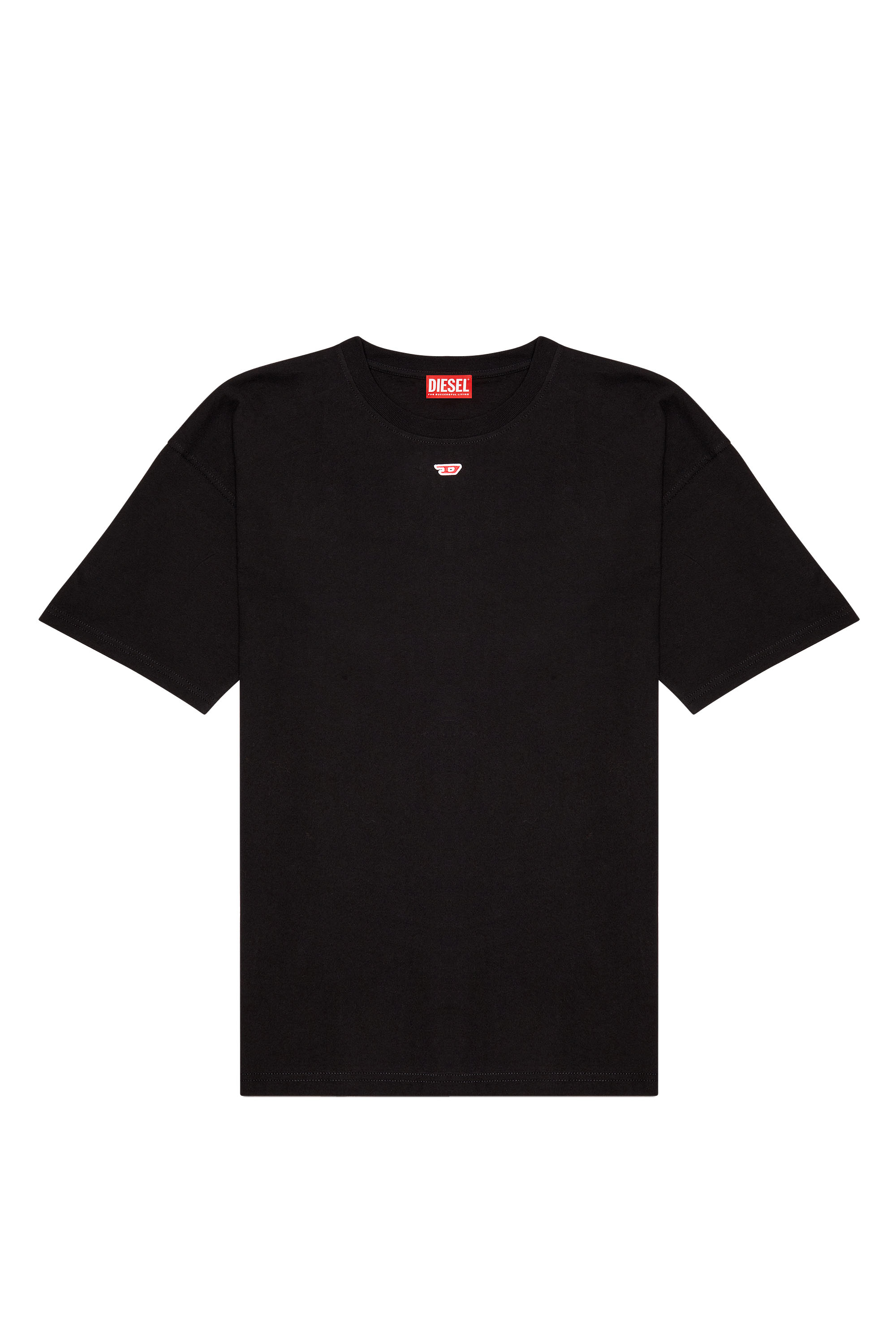 Diesel - T-BOXT-D, Camiseta con parche D bordado Unisex in Negro - 6