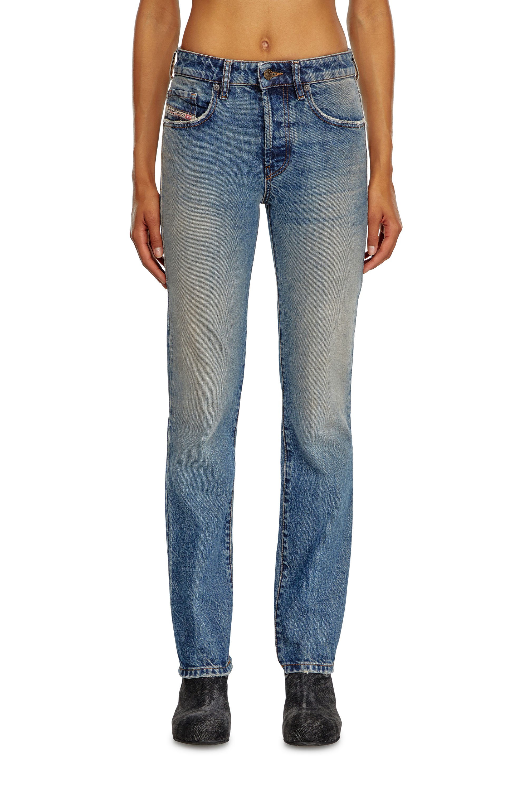 Diesel - Regular Jeans 1989 D-Mine 0GRDH Mujer, Azul medio - 1