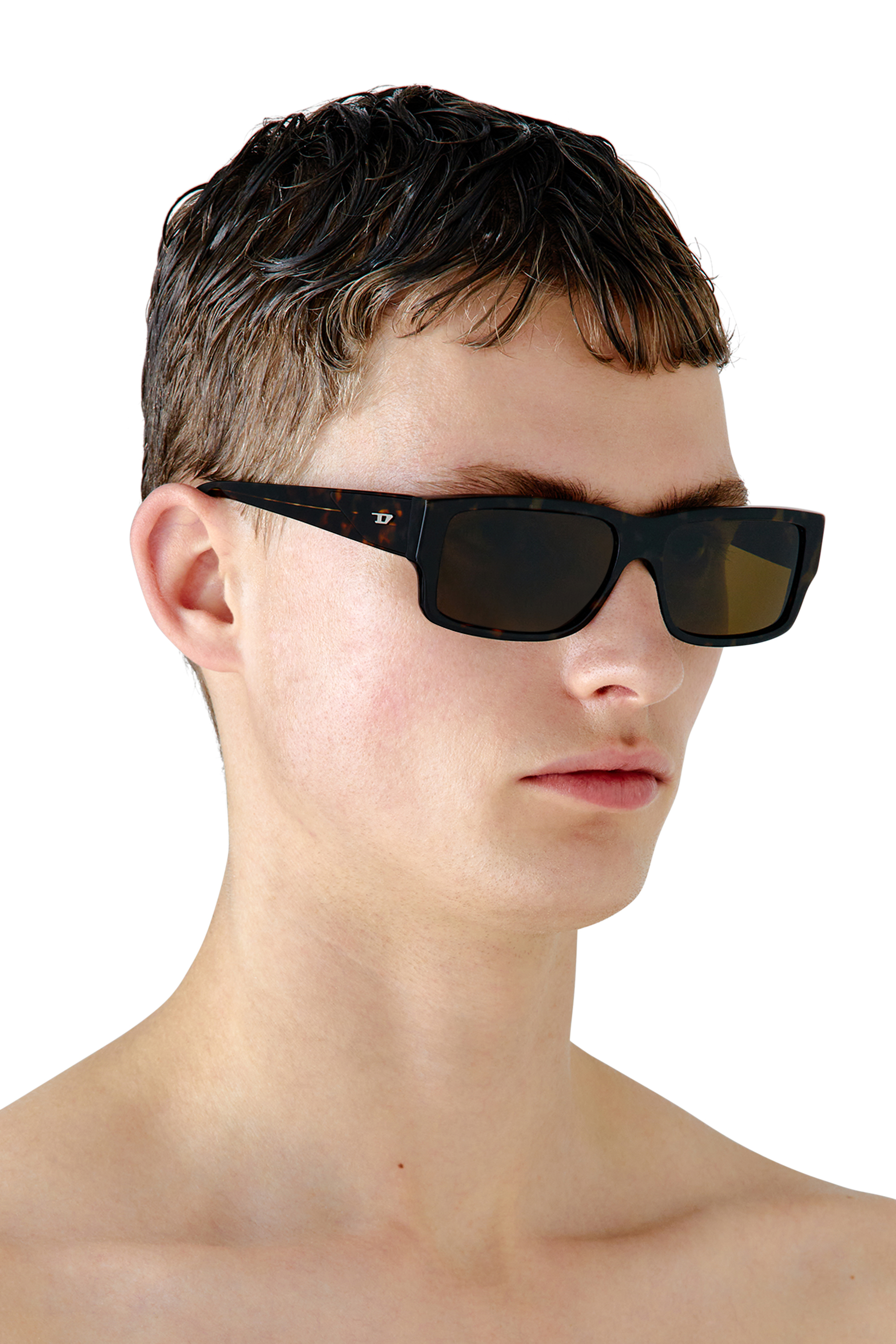 Diesel - 0DL2003, Gafas rectangulares Hombre in Marrón - 5