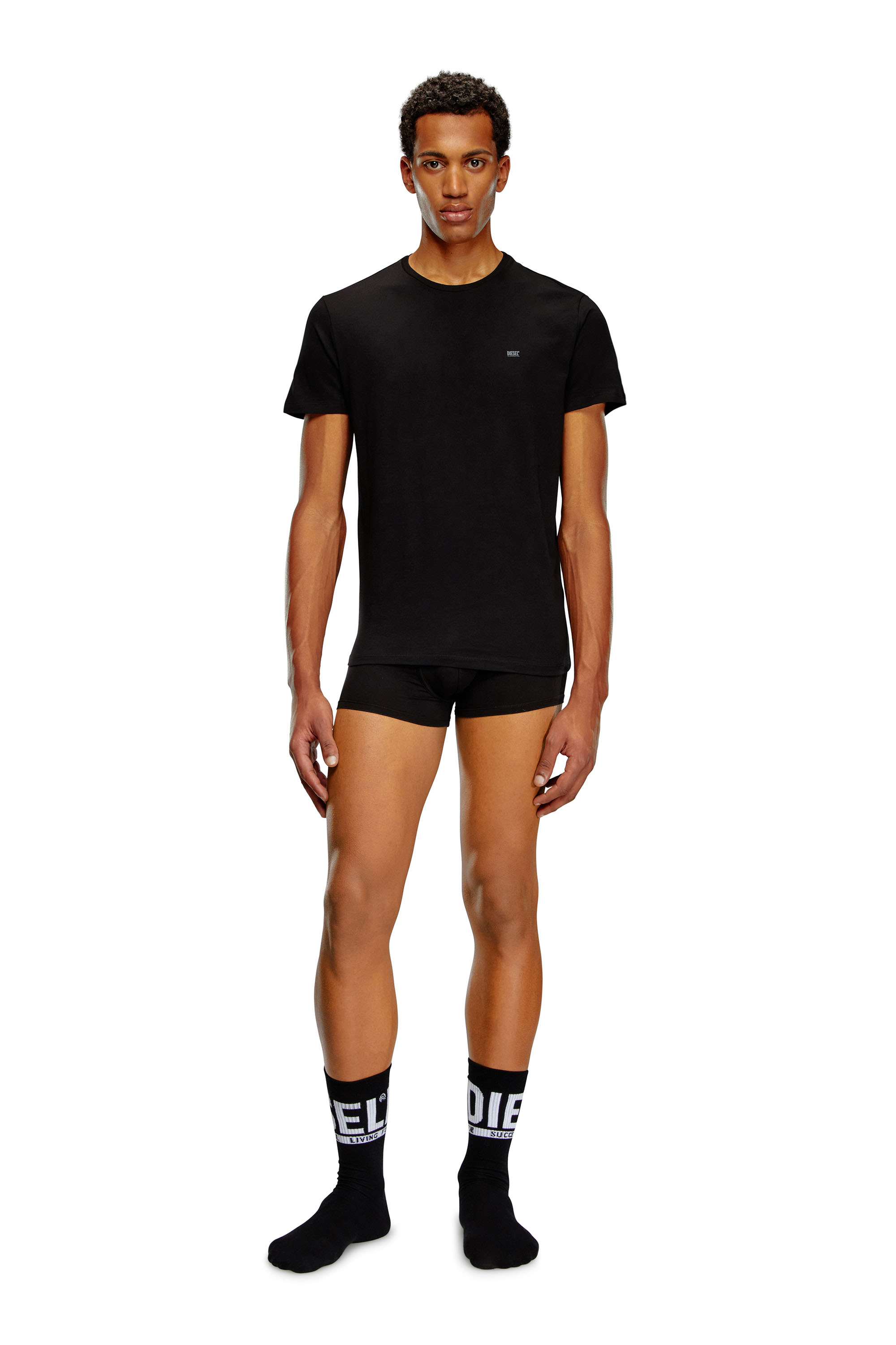 Diesel - UMTEE-JAKETHREEPACK, Lote de tres camisetas de cuello redondo Hombre in Negro - 4