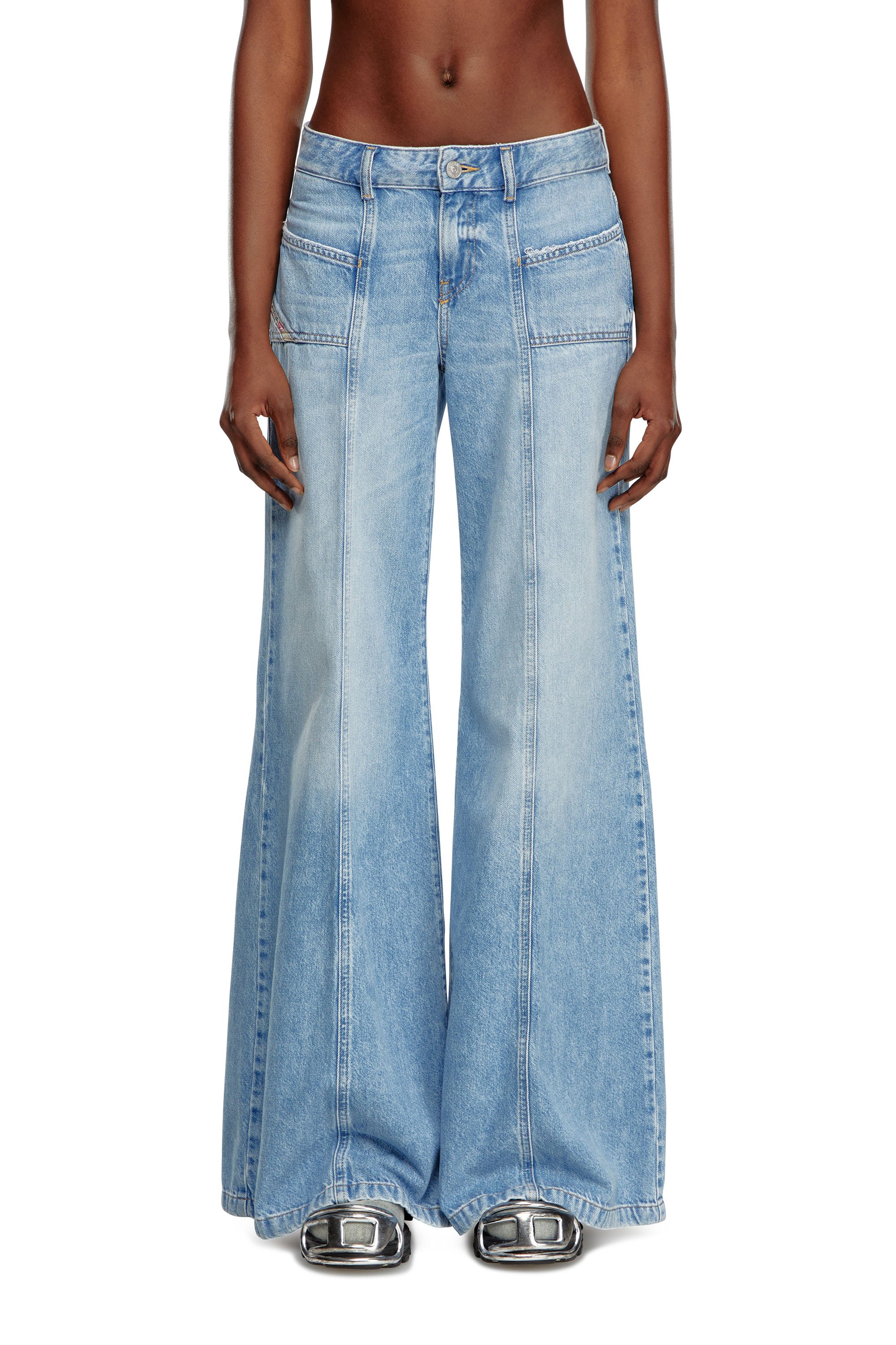 Diesel - Flare Jeans D-Akii 09J88 Mujer, Azul Claro - 1