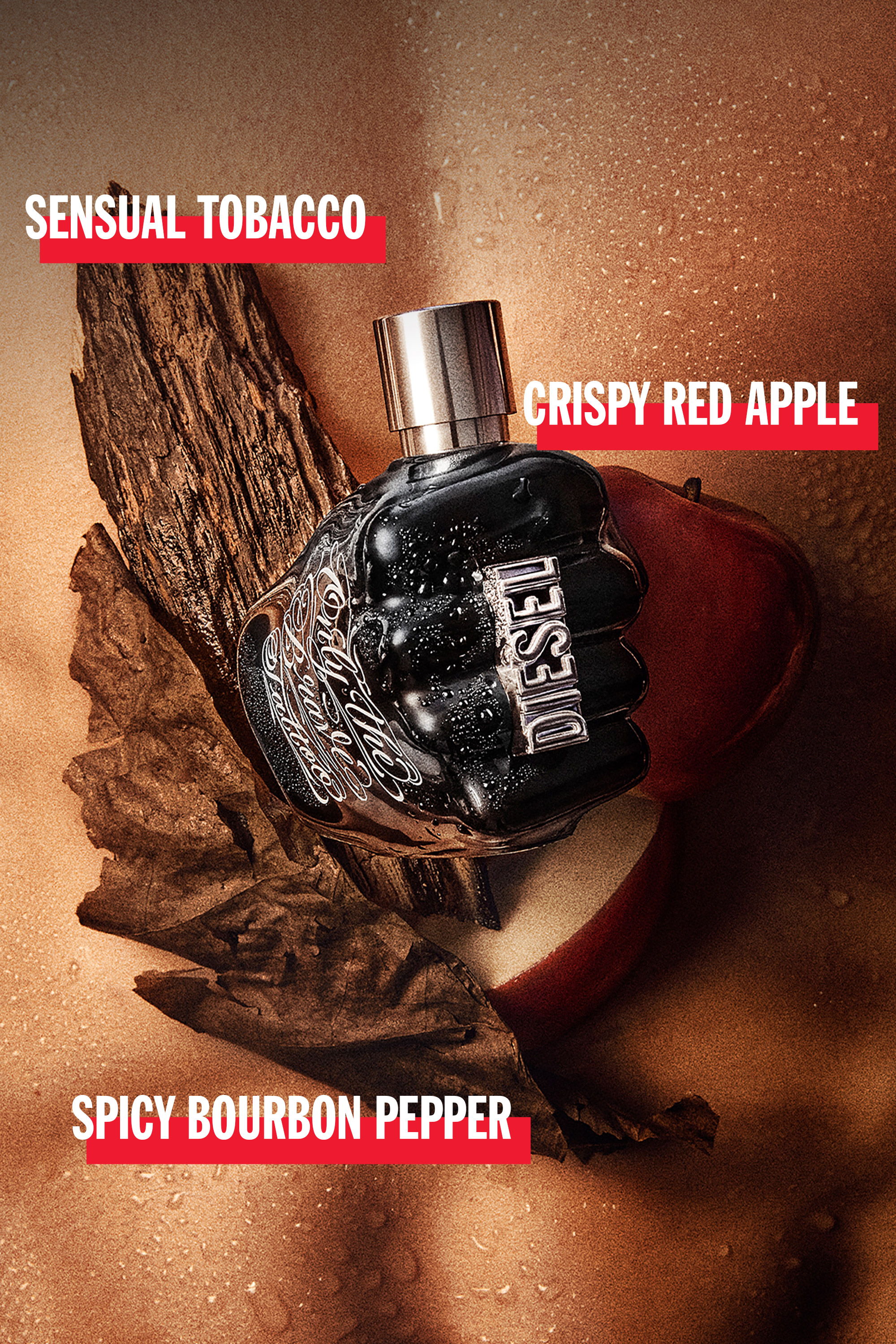 Diesel - ONLY THE BRAVE TATTOO 50 ML, Man's Only the brave tattoo 50ml, eau de toilette in Black - 4