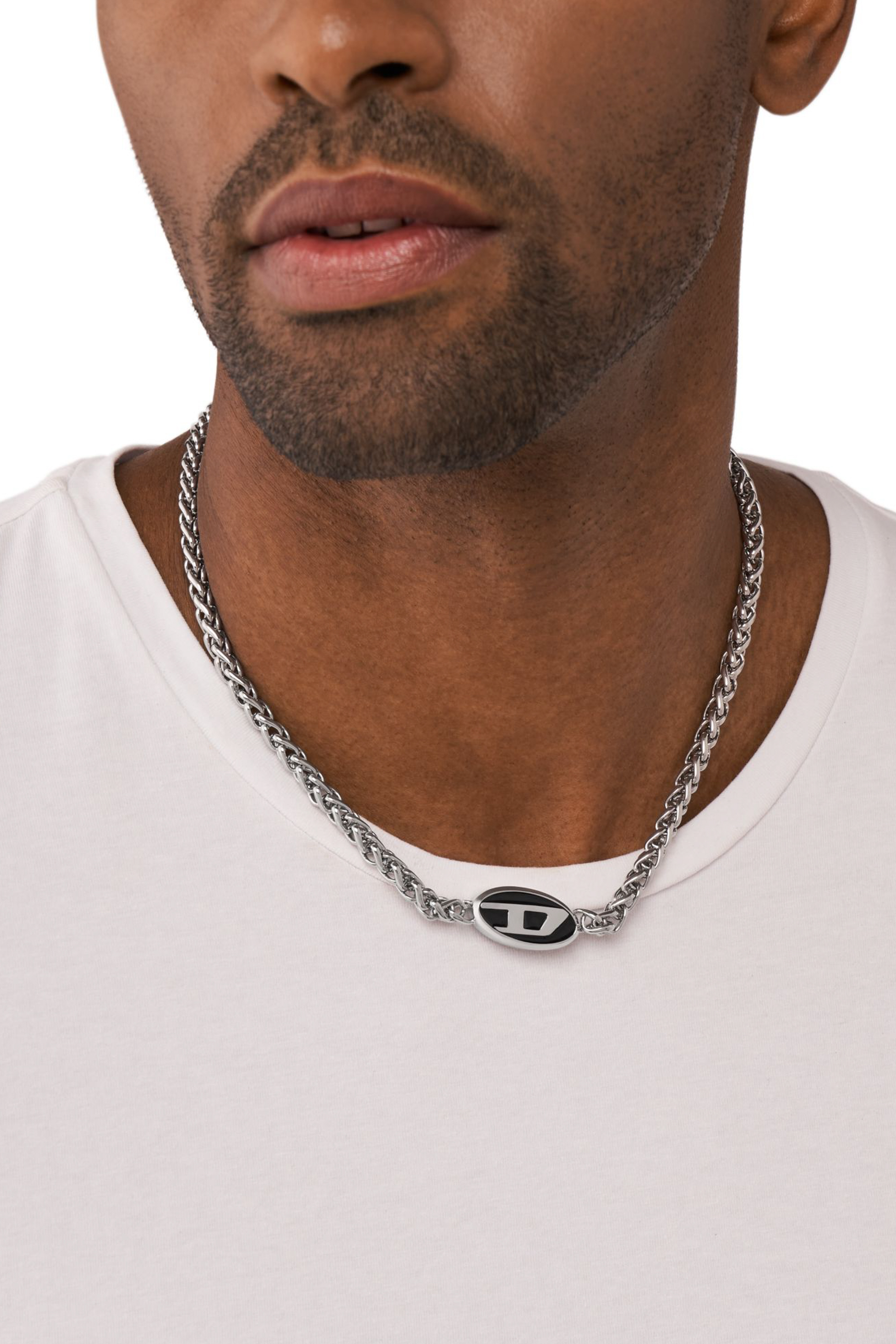 Diesel - DX1470, Collar de cadena de acero inoxidable Unisex in Plateado - 3