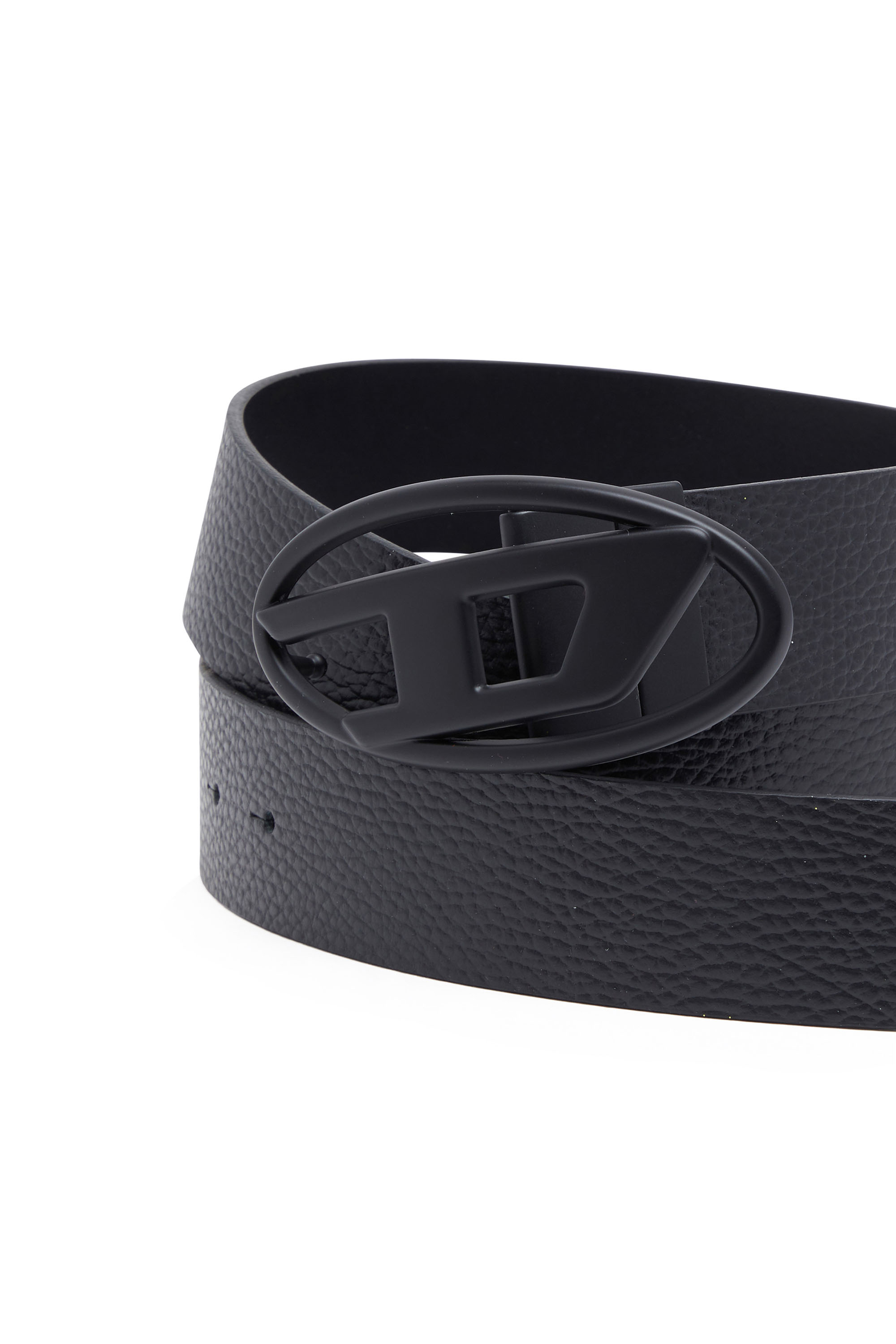 Diesel - B-1DR REV II, Man's Reversible leather belt in Black - 3