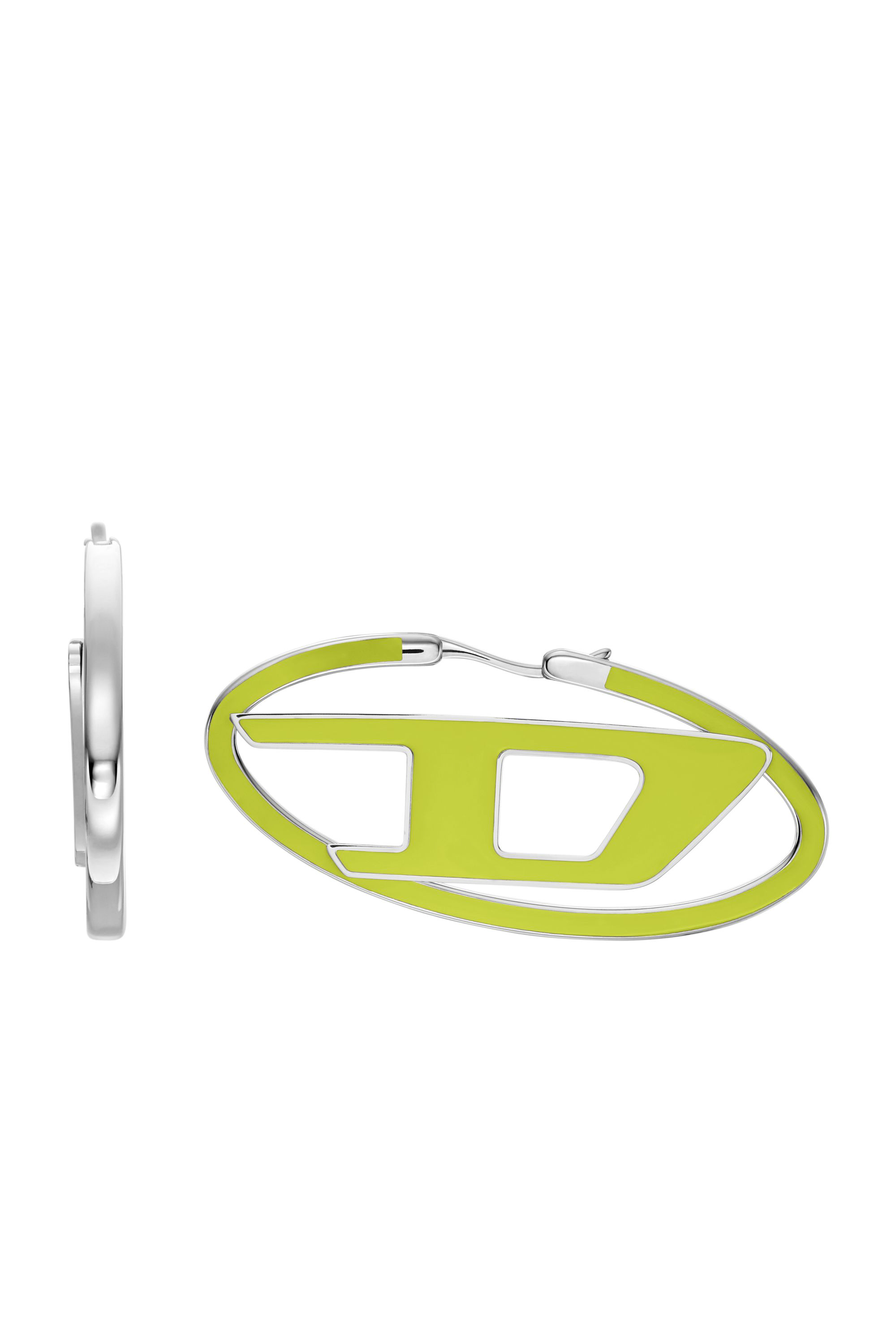 Diesel - DX1505, Unisex's Stainless steel hoop earrings in Yellow - 2