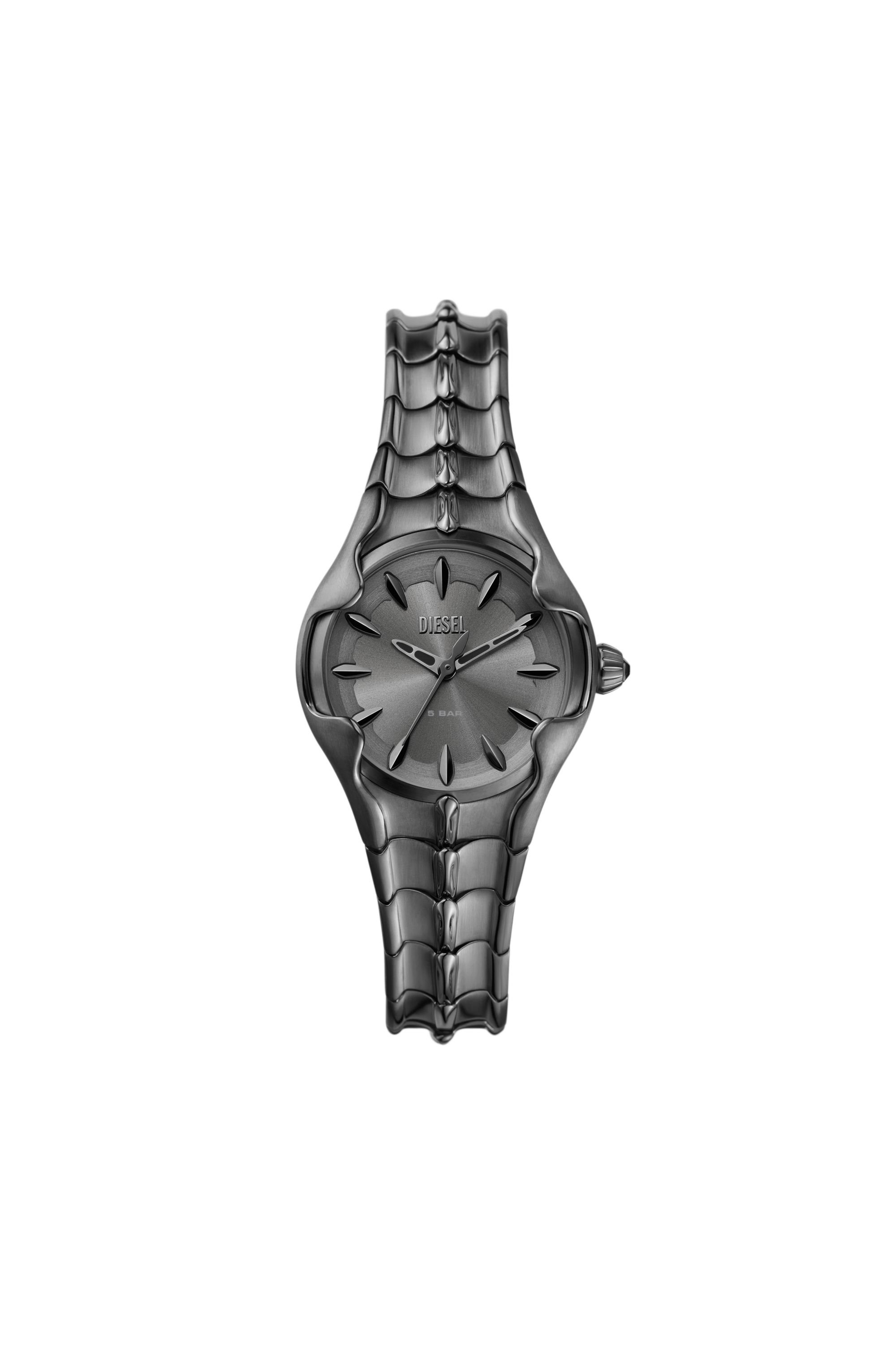 Diesel - DZ5603, Reloj Vert de acero inoxidable en gris plomo con movimiento de tres agujas Mujer in Gris - 1