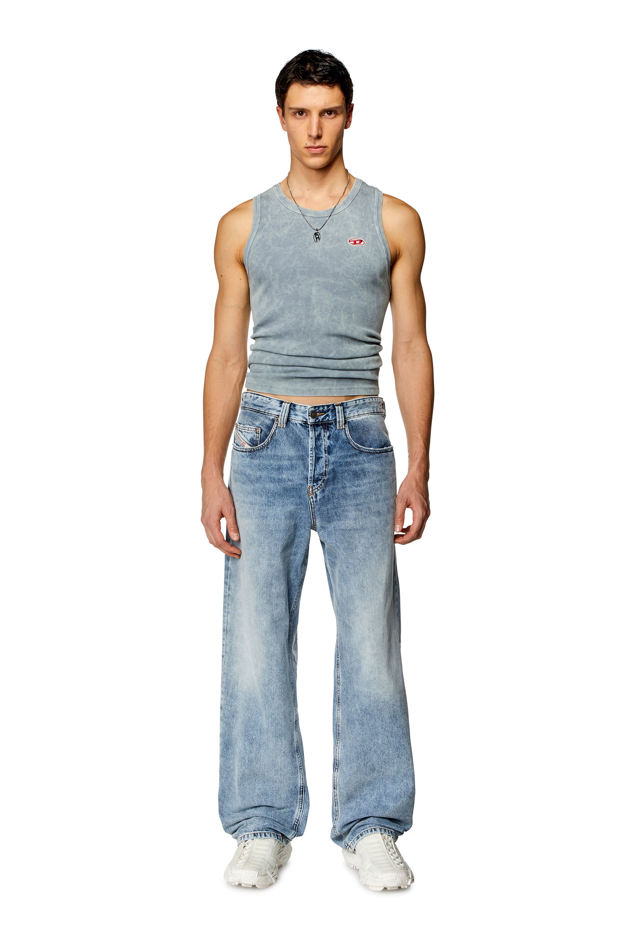 Diesel - Man's Relaxed Jeans 2001 D-Macro 09H57, Light Blue - 1