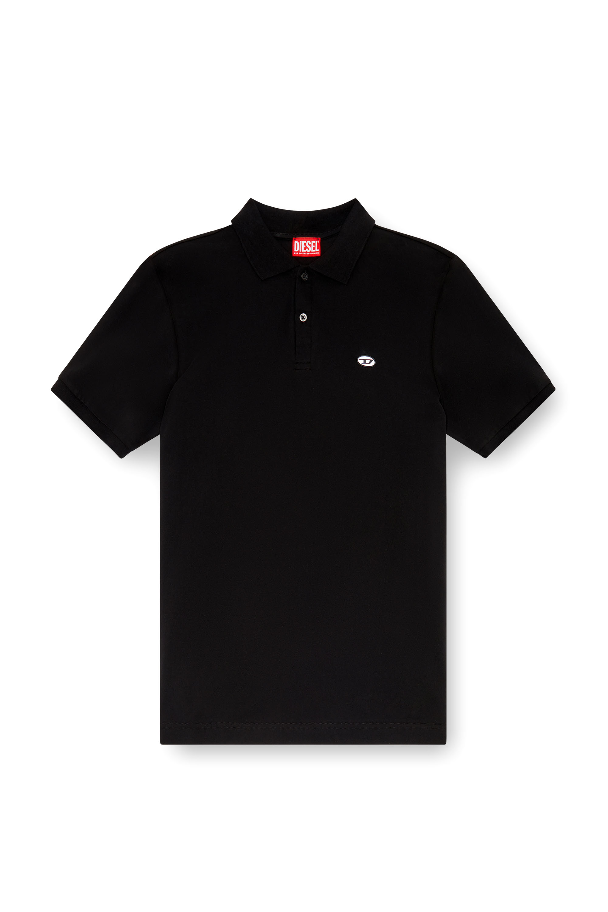 Diesel - T-REJUST-DOVAL-PJ, Polo con parche oval D Hombre in Negro - 4