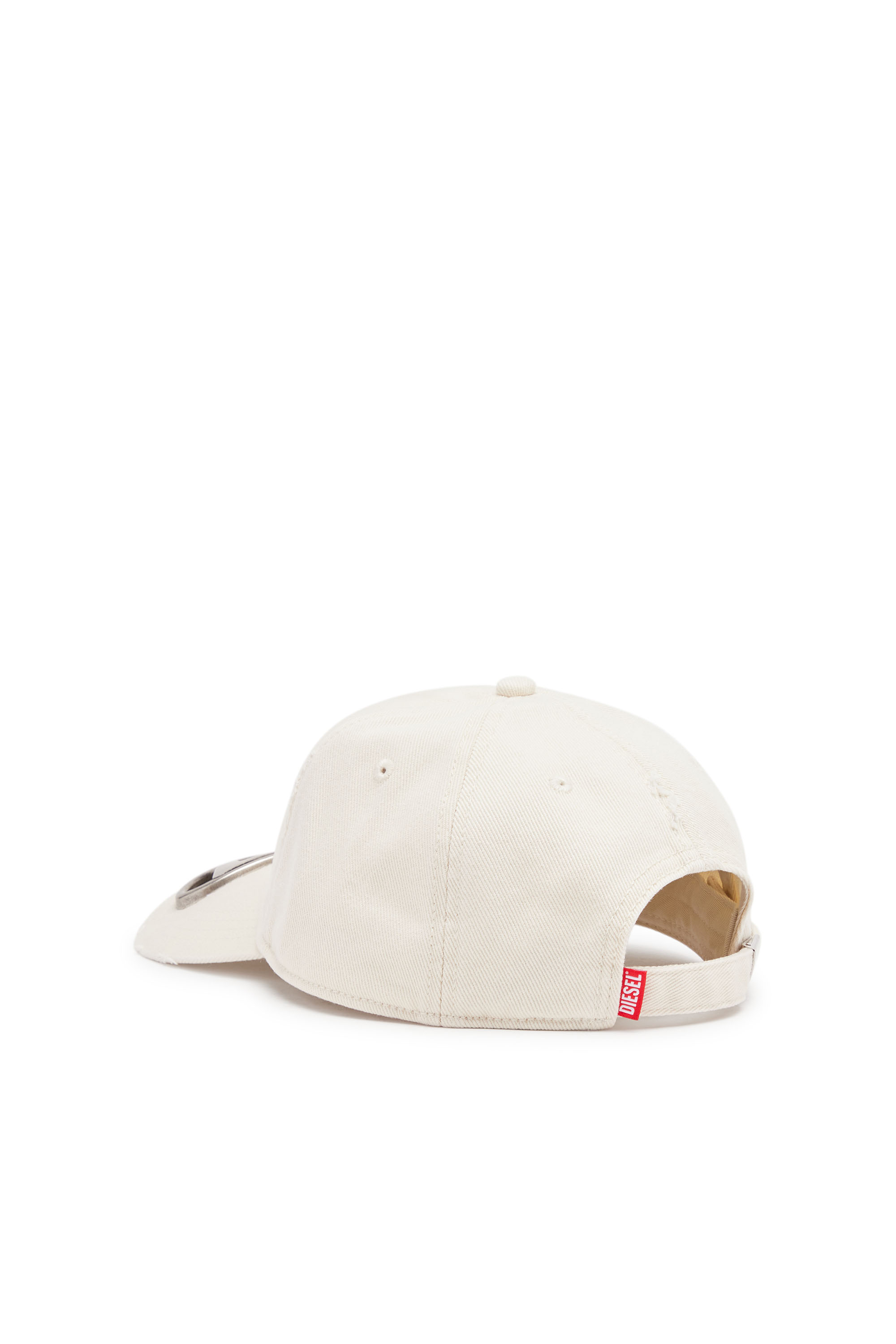 Diesel - C-BEAST-A1, Gorra de béisbol con placa de metal Oval D Hombre in Blanco - 2