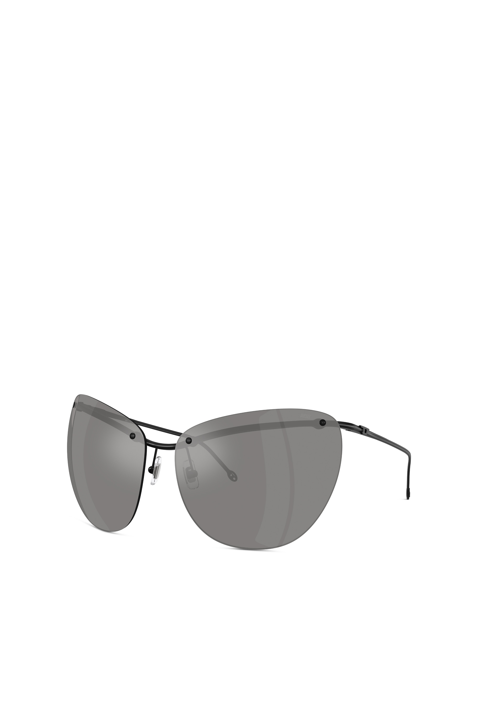 Diesel - 0DL1007, Gafas de sol con forma envolvente Unisex in Gris - 5