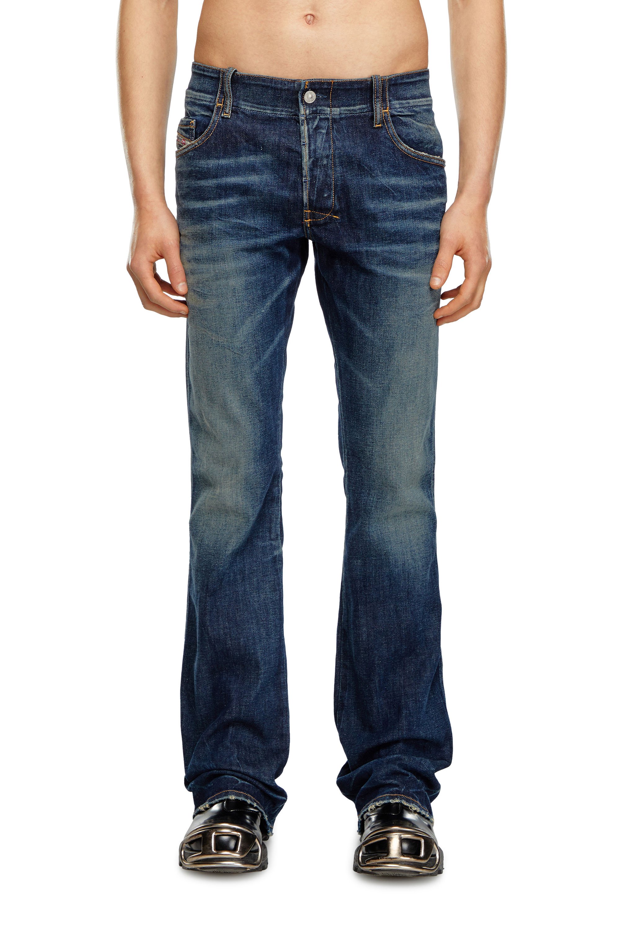 Diesel - Man's Bootcut Jeans D-Backler 09H79, Dark Blue - 2