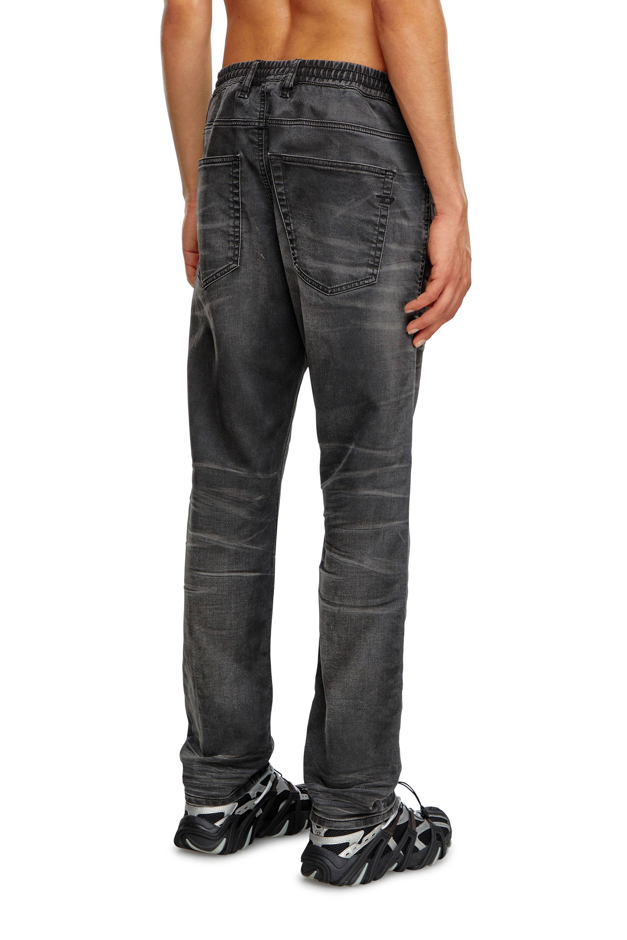 Diesel - Man's Regular 2030 D-Krooley Joggjeans® 09J37, Black/Dark grey - 2