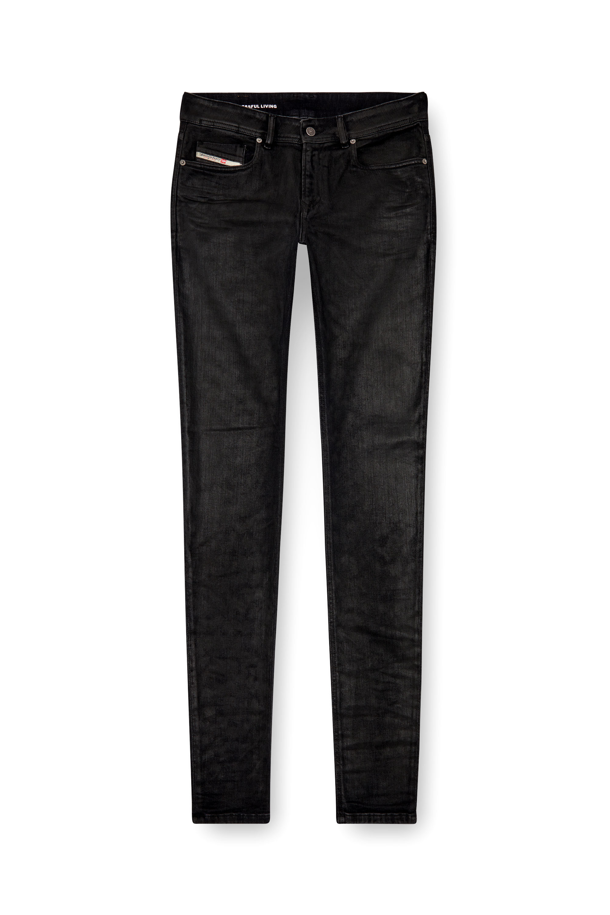 Diesel - Skinny Jeans 1979 Sleenker 09J30 Hombre, Negro/Gris oscuro - 3