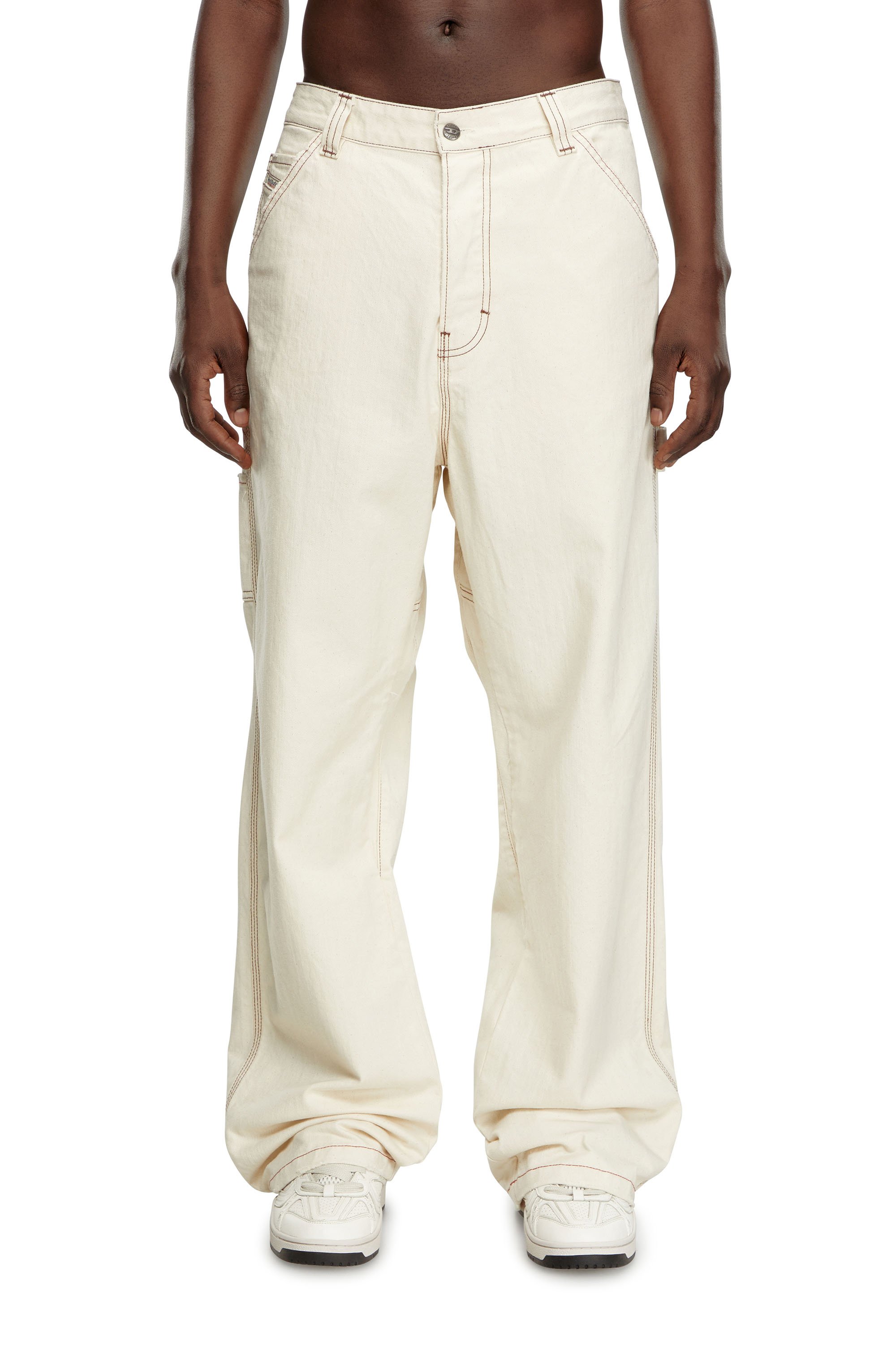 Diesel - Man's Relaxed Jeans D-Livery 0GRDQ, White - 1