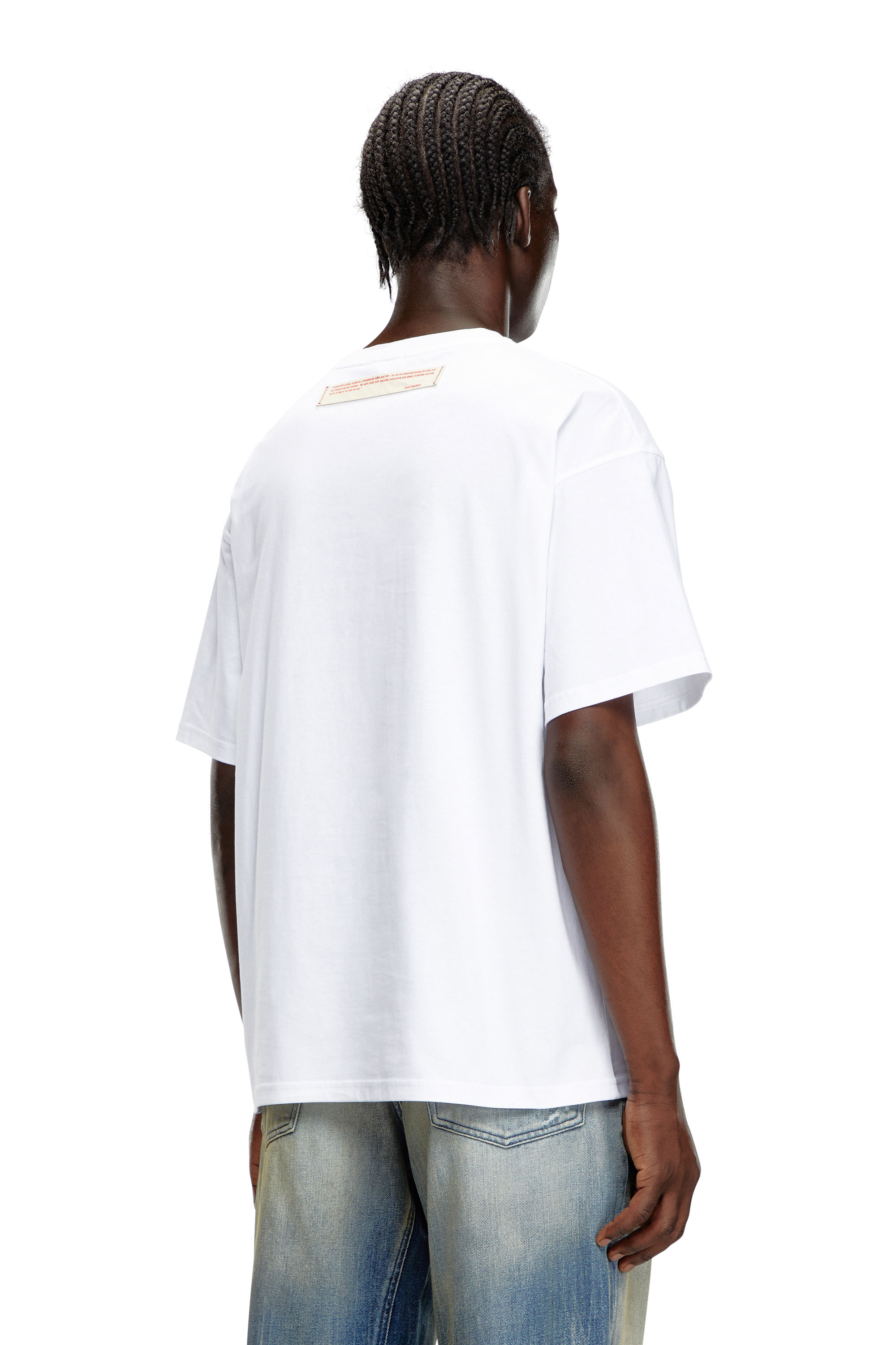 Diesel - PR-T-BOXT-SS, Camiseta con parches polaroid Unisex in Blanco - 3