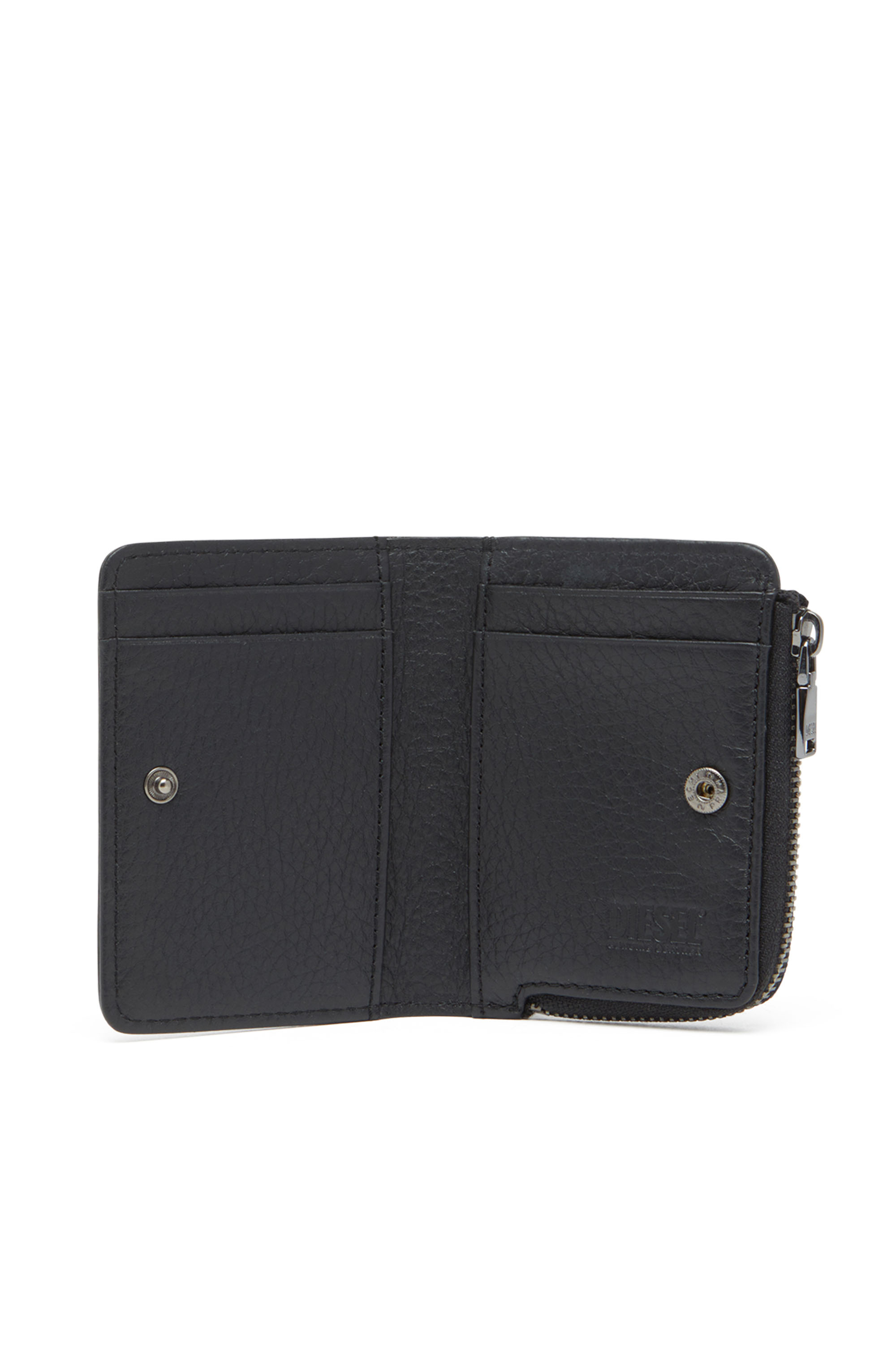 Diesel - HISSU EVO CARD HOLDER L, Tarjetero de cuero Hombre in Negro - 3