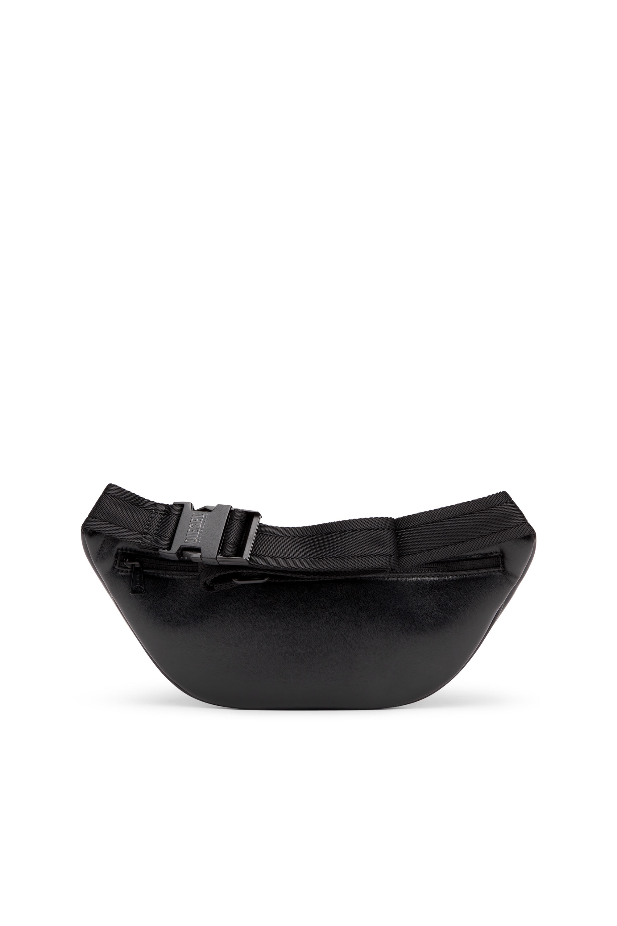 Diesel - HOLI-D BELT BAG M, Man's Holi-D-Belt bag in PU and neoprene in Black - 2