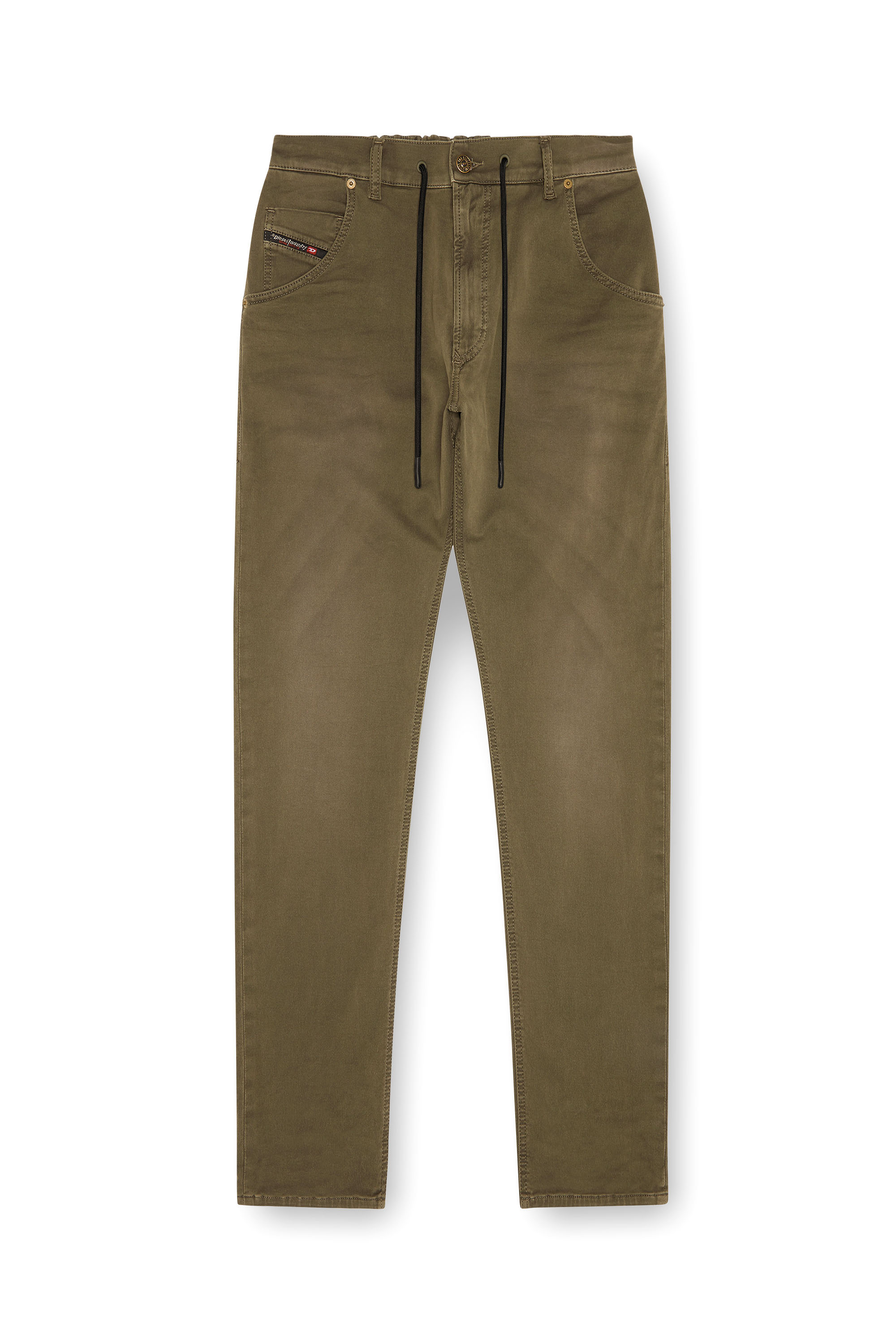 Diesel - Man's Regular 2030 D-Krooley Joggjeans® 0670M, Military Green - 3