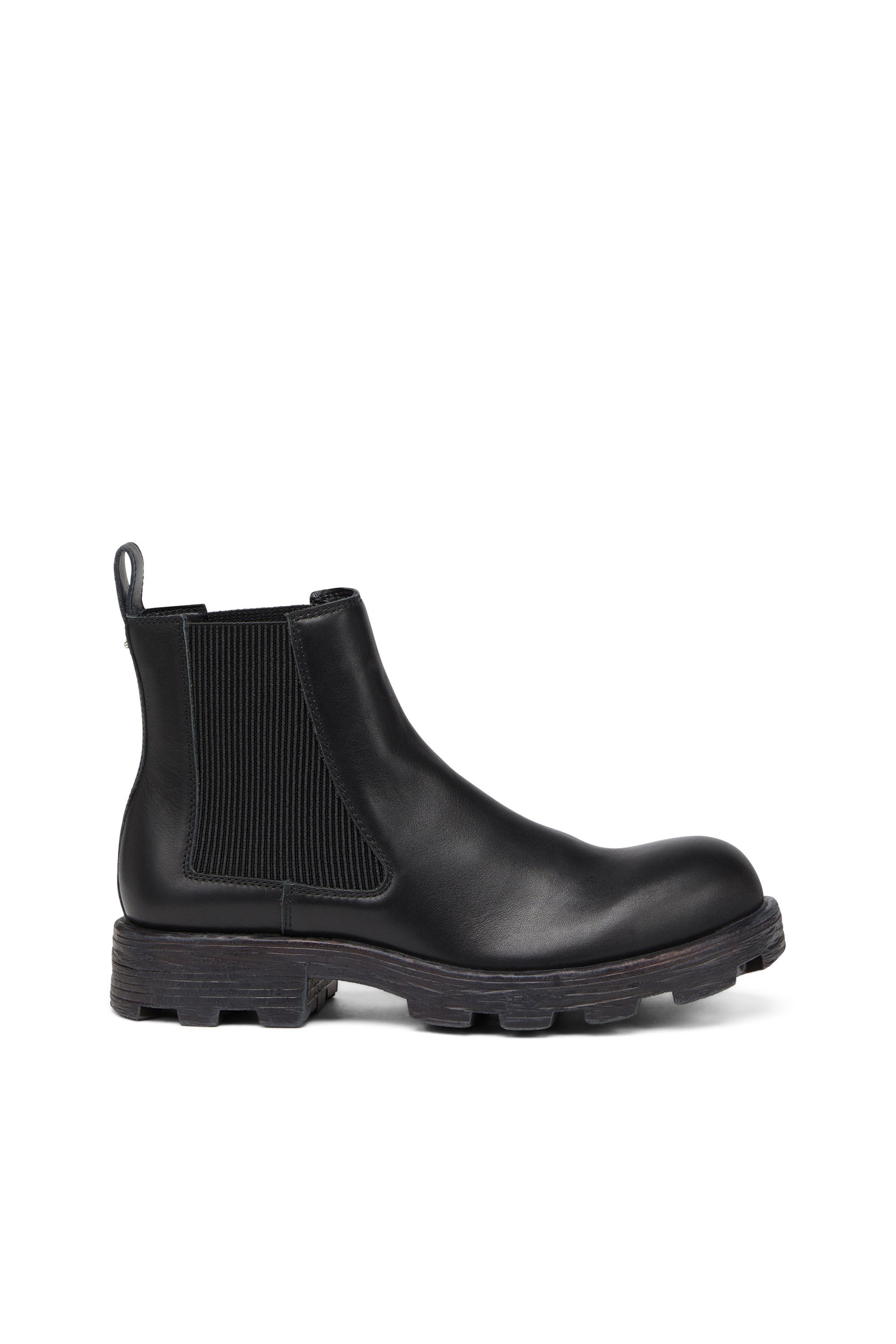 Diesel - D-HAMMER LCH, D-Hammer-Botines Chelsea de piel con suela gruesa Hombre in Negro - 1