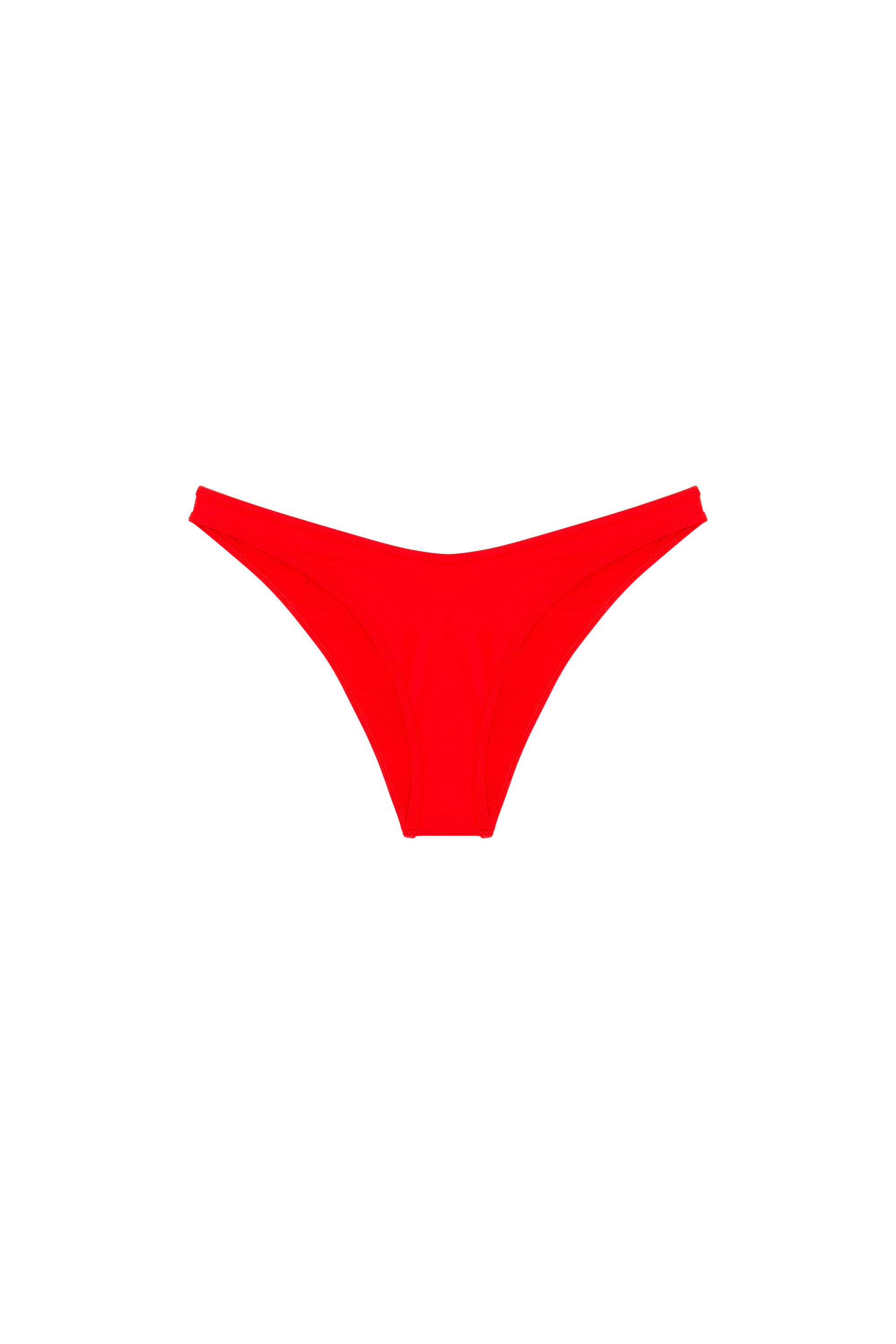 Diesel - BFPN-BRAZILIAN, Braguitas de bikini con logotipo Diesel recortado Mujer in Rojo - 4