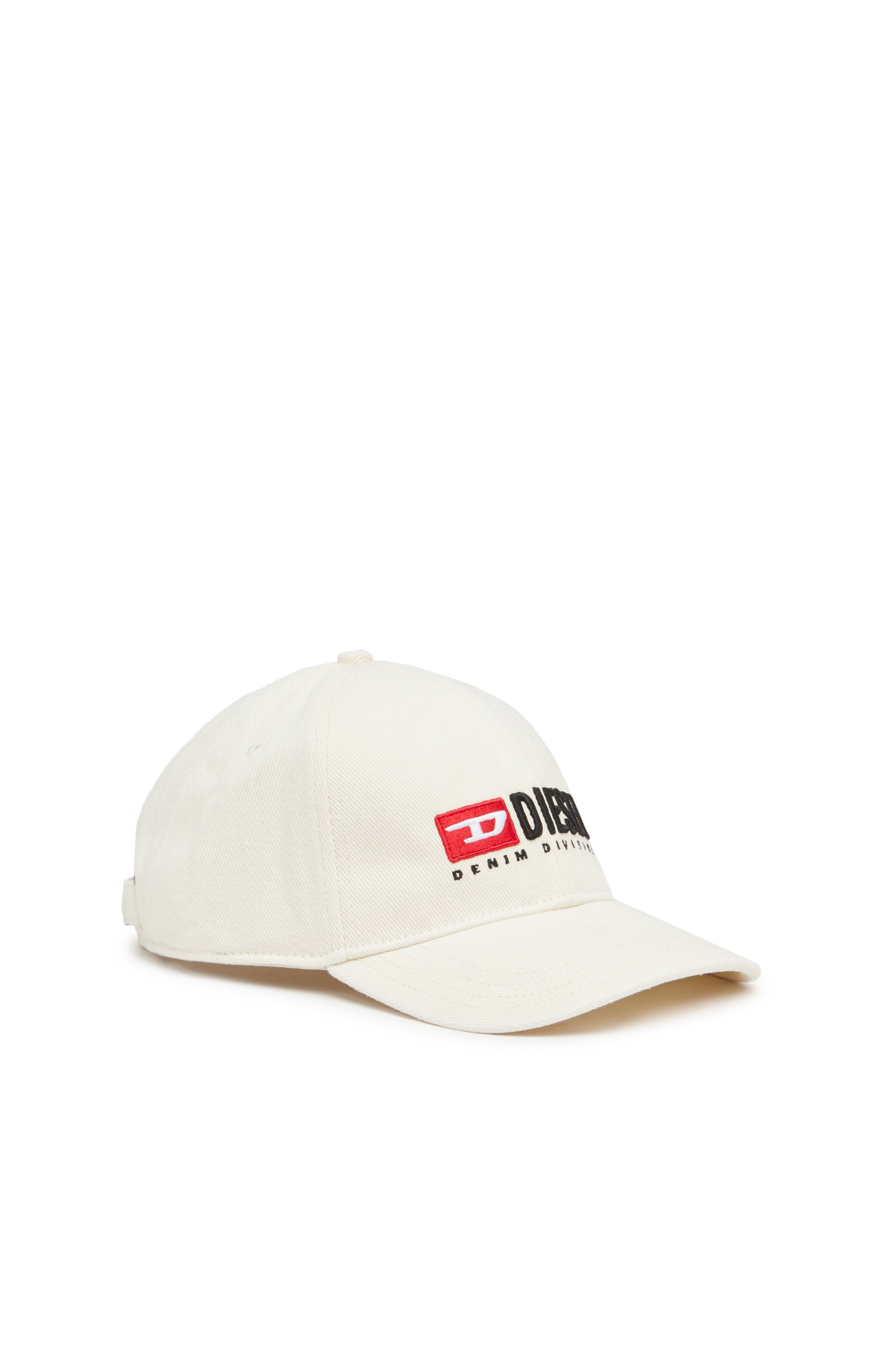 Diesel - CORRY-DIV-WASH, Man's Baseball cap with logo embroidery in White - 1