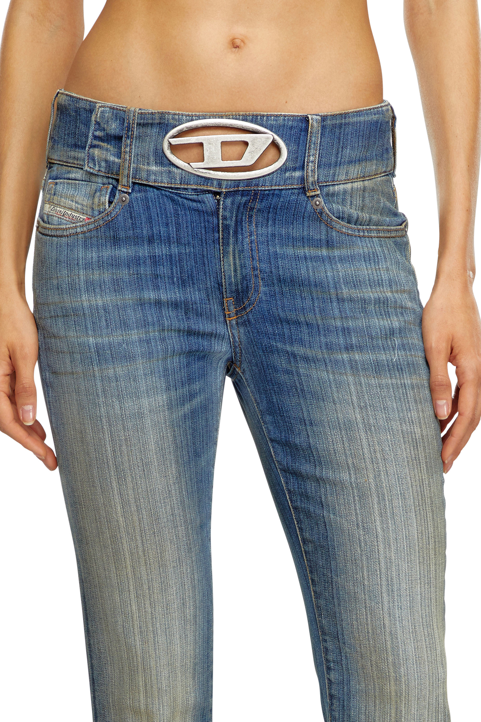 Diesel - Bootcut Jeans D-Propol 0CBCX Mujer, Azul medio - 5