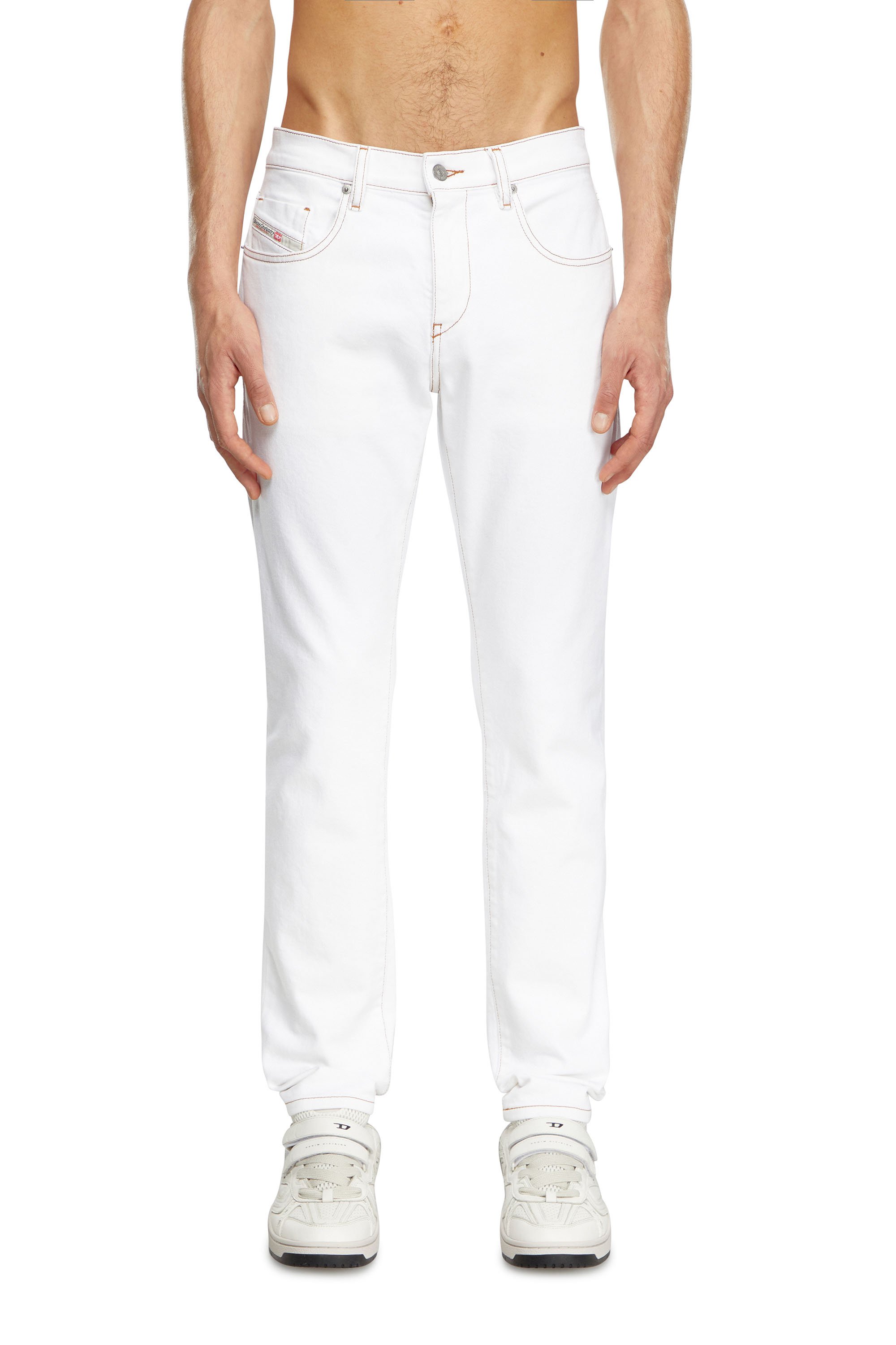 Diesel - Man's Slim Jeans 2019 D-Strukt 09K05, White - 2