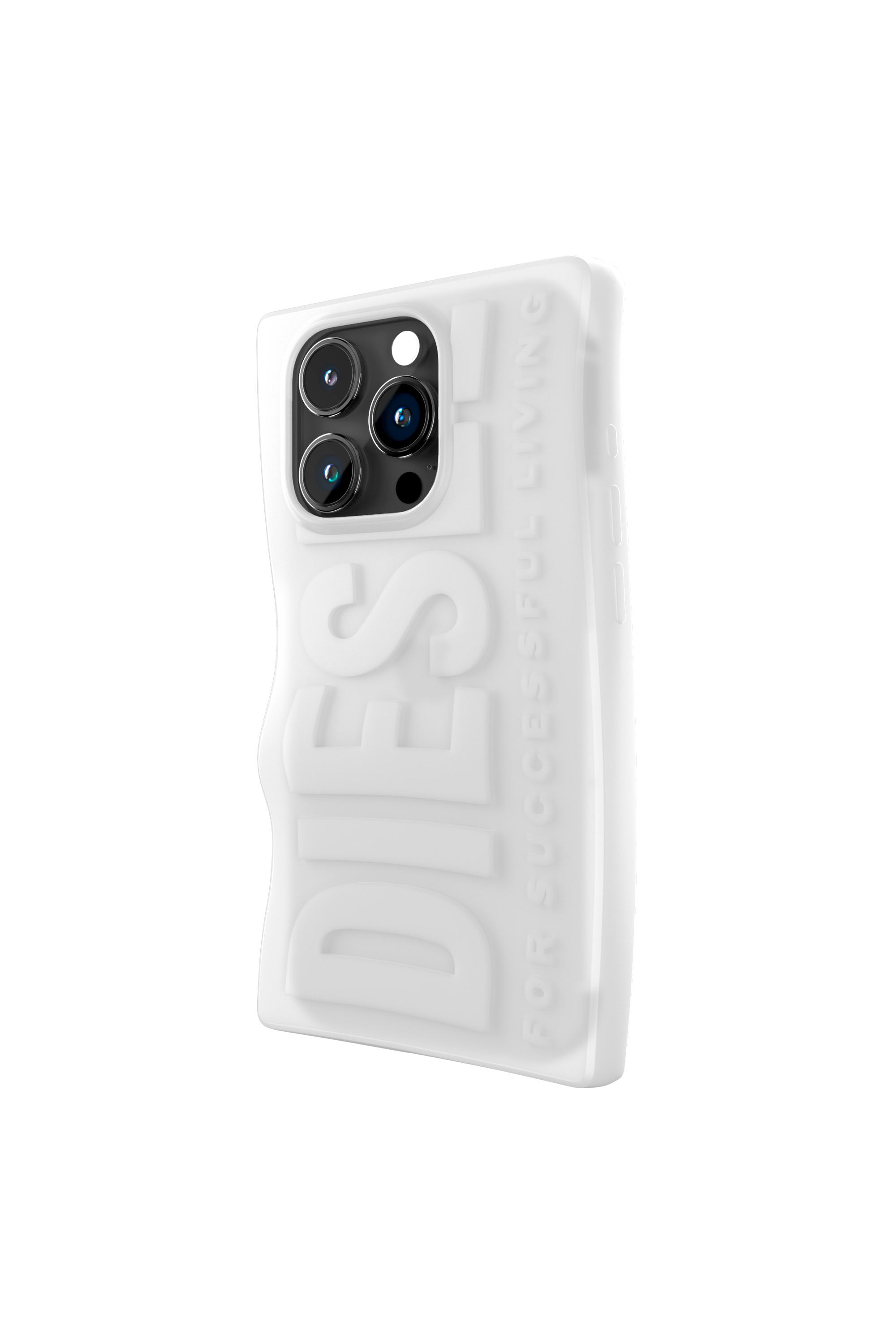 Diesel - 54124 MOULDED CASE, Funda D By iP15 Pro Unisex in Blanco - 4