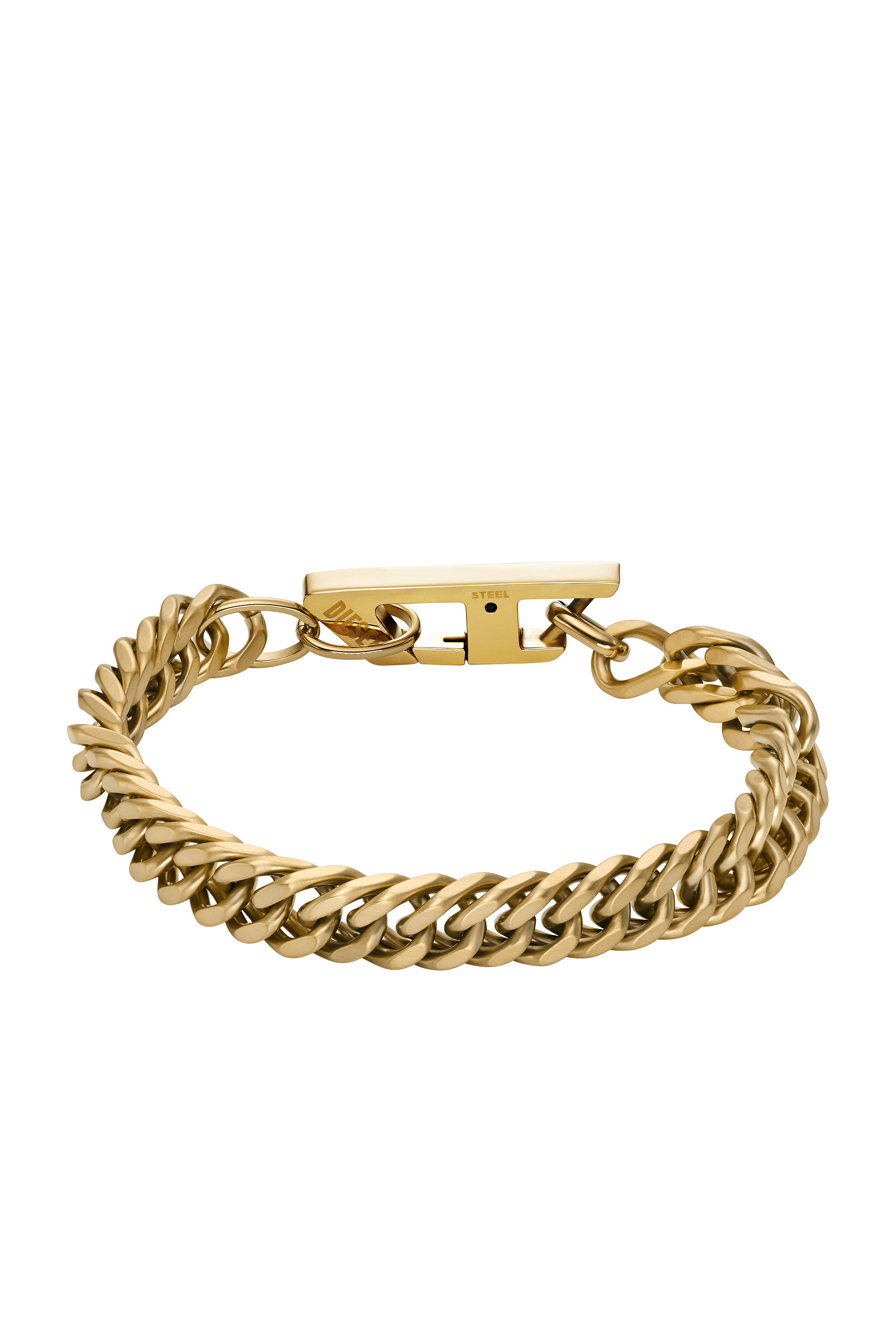 Diesel - DX1511710, Pulsera de cadena de acero inoxidable de color dorado mate Unisex in Dorado - 2