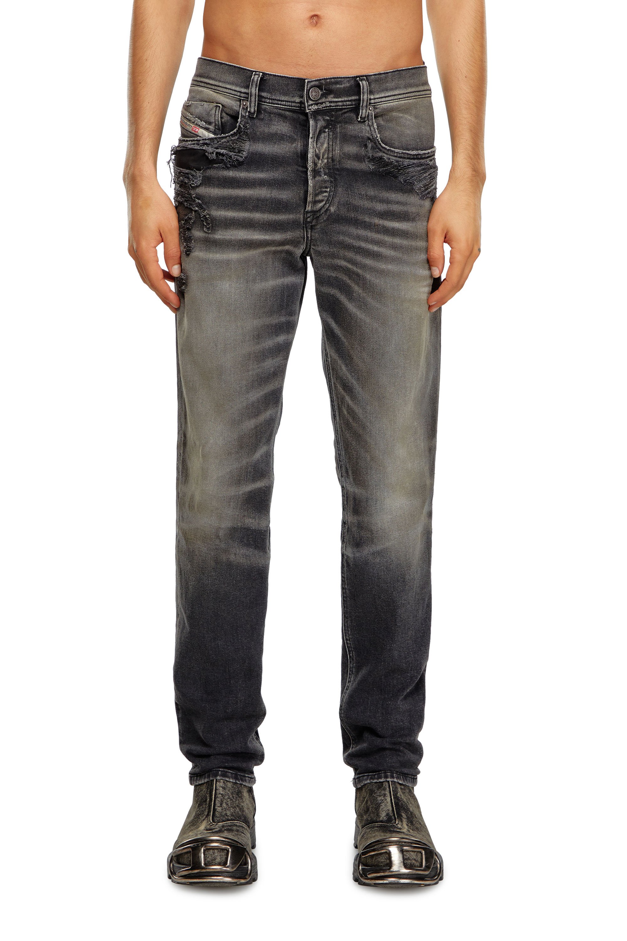 Diesel - Man's Regular Jeans 2023 D-Finitive 09K25, Black/Dark grey - 1