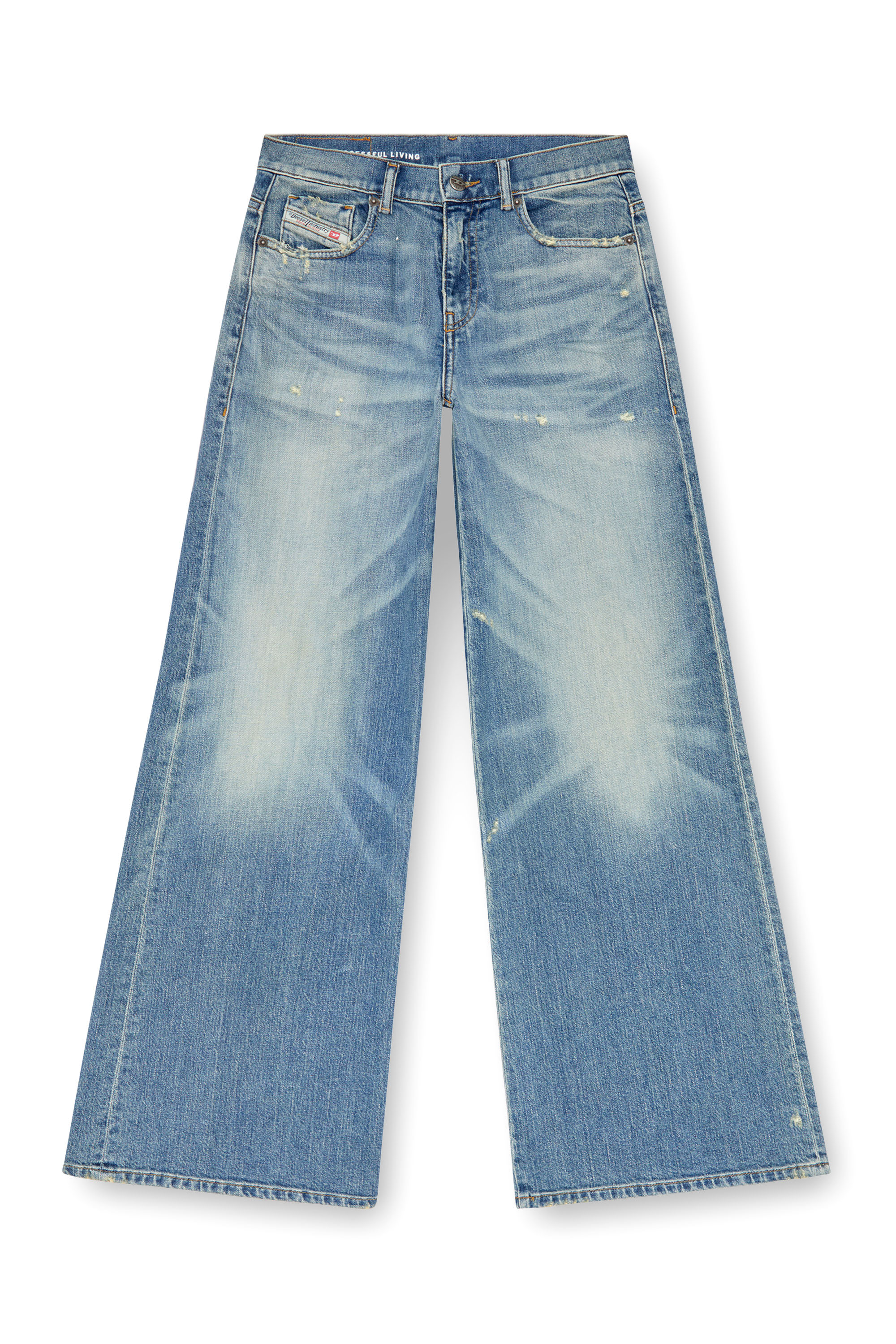 Diesel - Flare Jeans 1978 D-Akemi 09J44 Mujer, Azul medio - 3