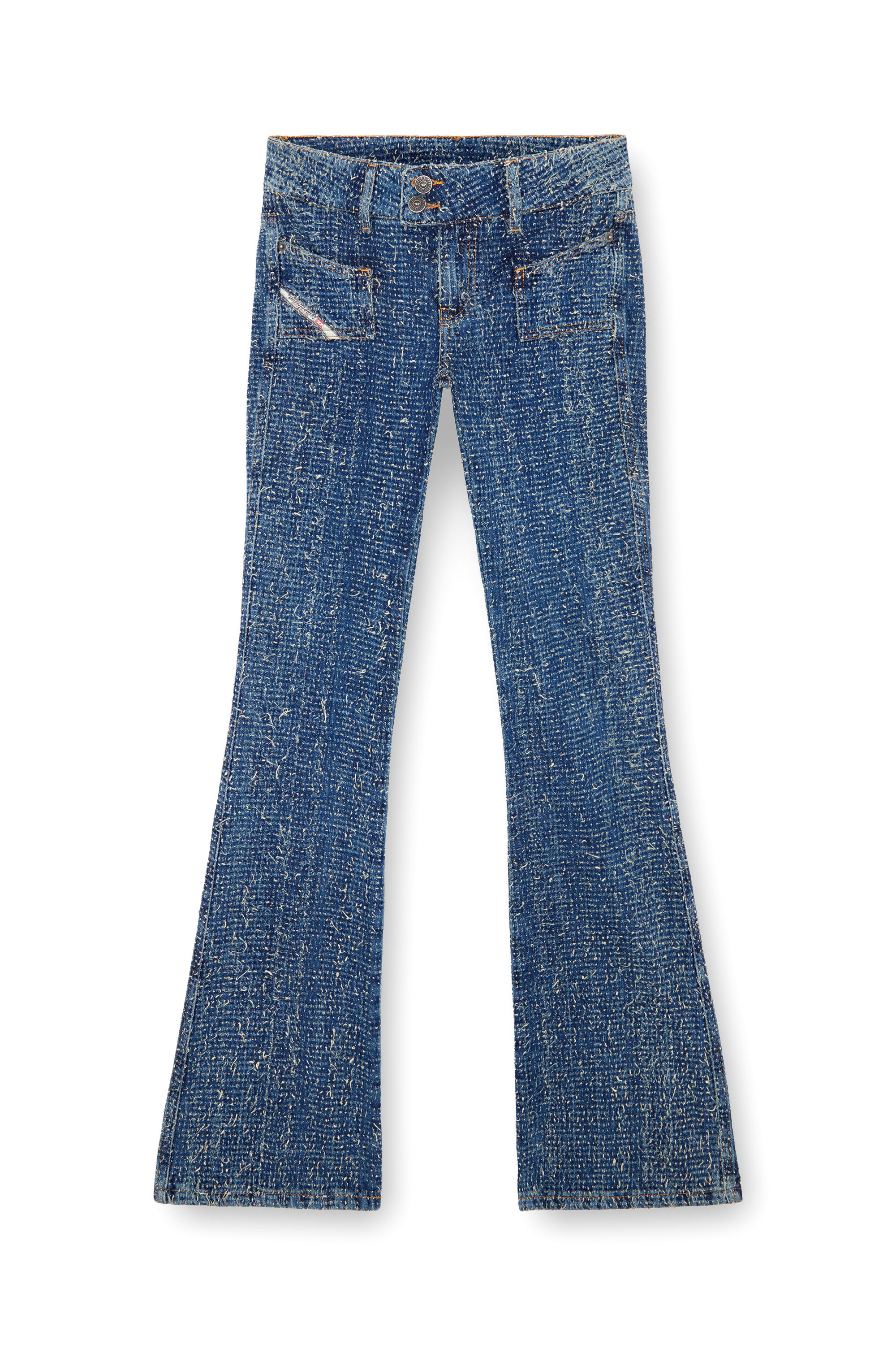 Diesel - Bootcut Jeans D-Ebush 0PGAH Mujer, Azul medio - 3