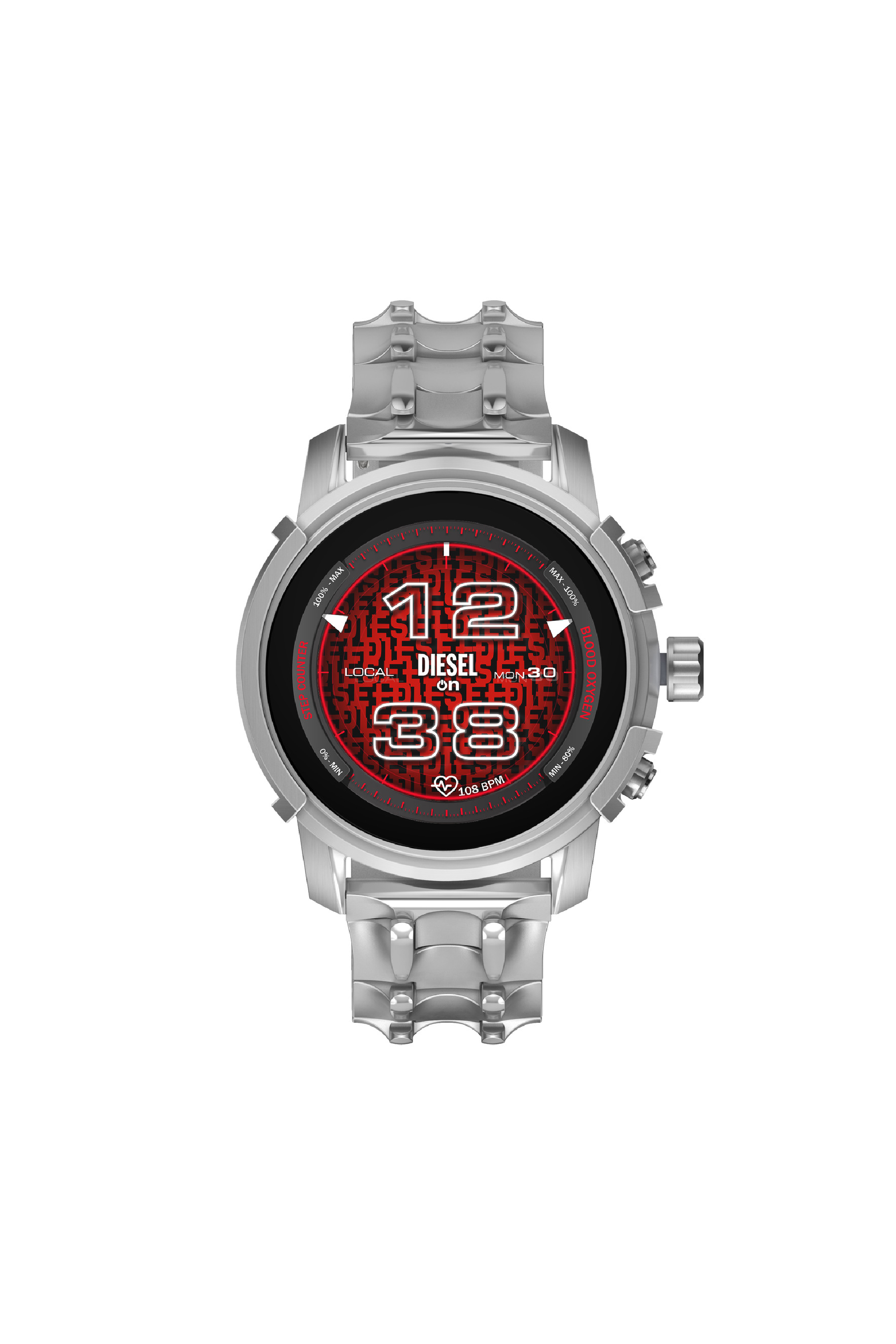 Diesel - DZT2040, Smartwatch Griffed de acero inoxidable Hombre in Plateado - 1